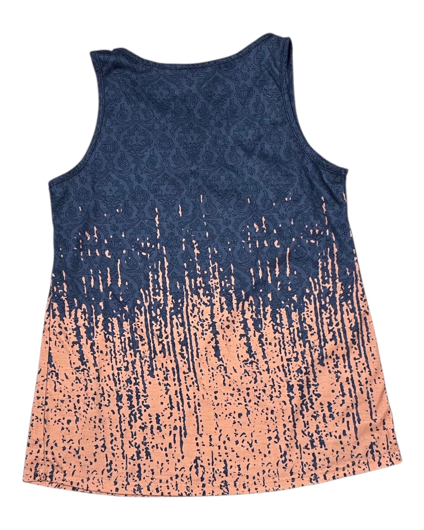 Tank Top By Clothes Mentor In Grey & Orange, Size:M