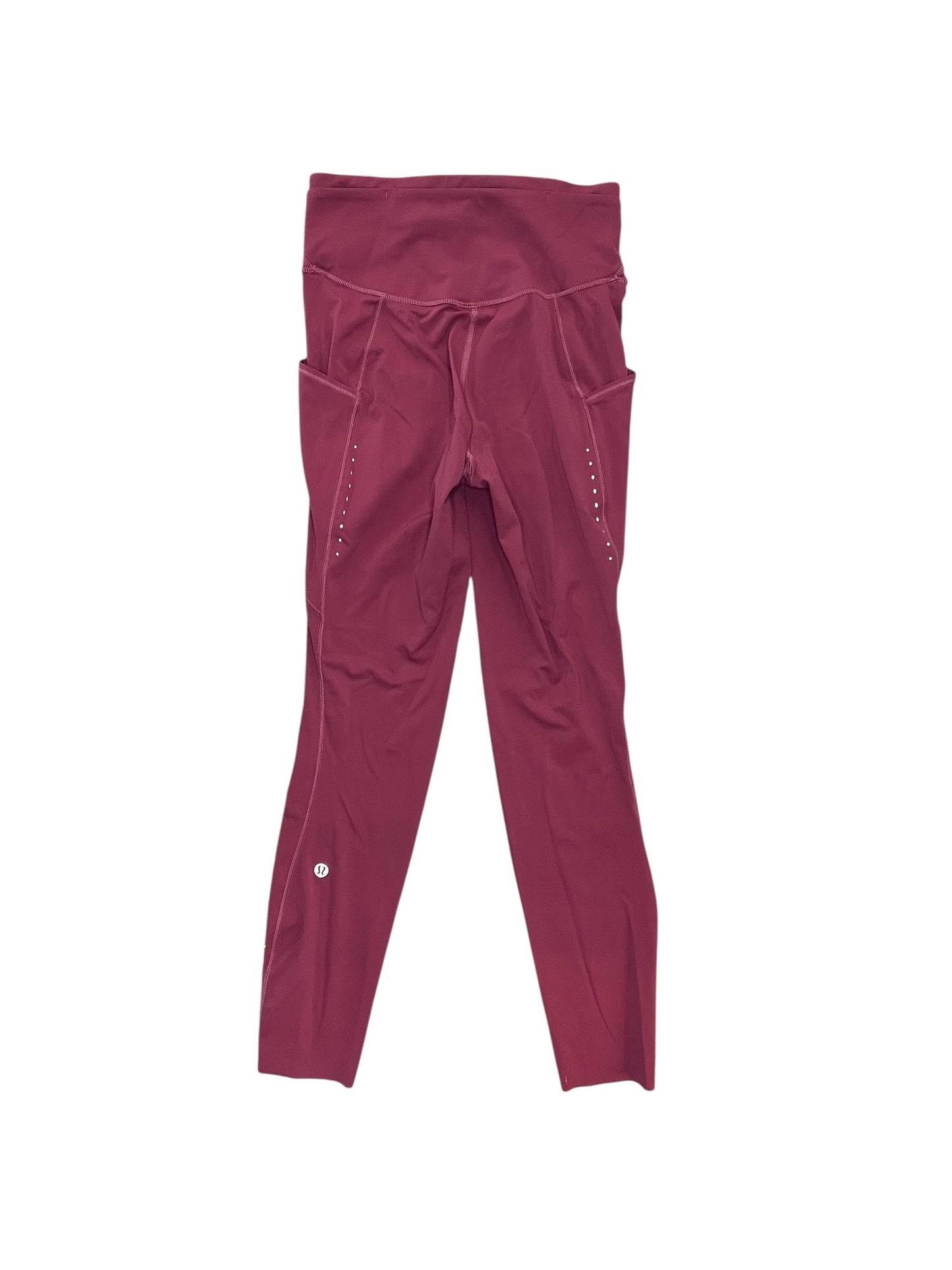 Athletic Leggings By Lululemon In Pink, Size:S