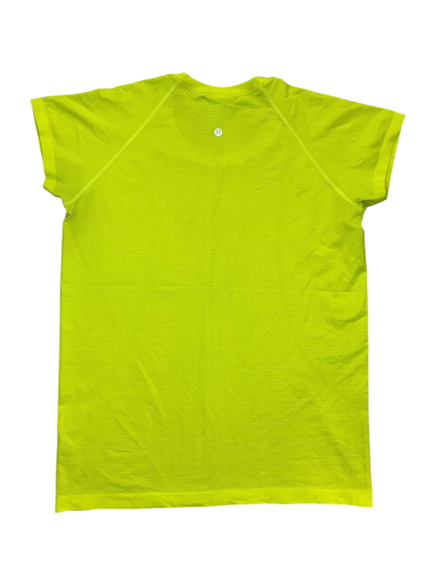 Athletic Top Ss By Lululemon In Yellow, Size:Xl