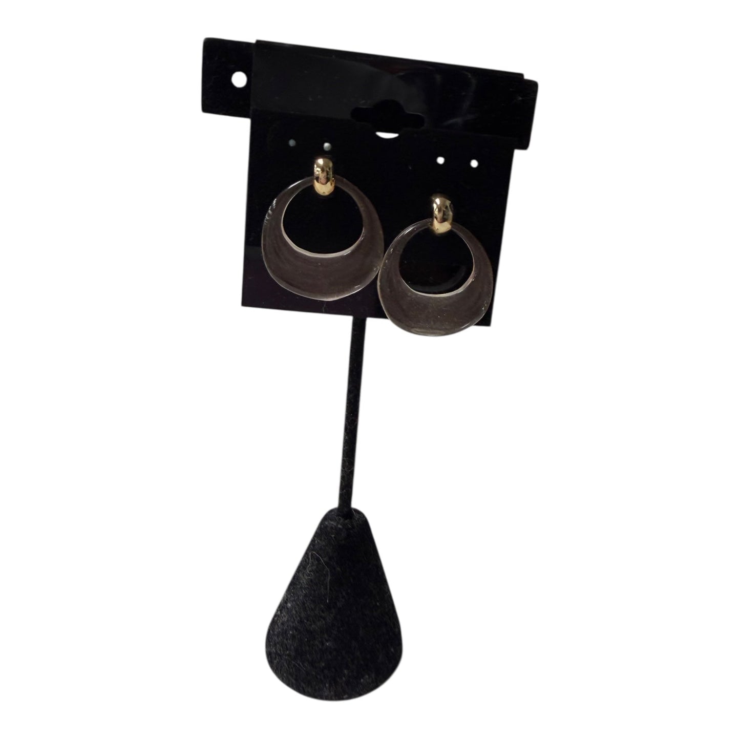 Earrings Dangle/Drop In Gold & Pink