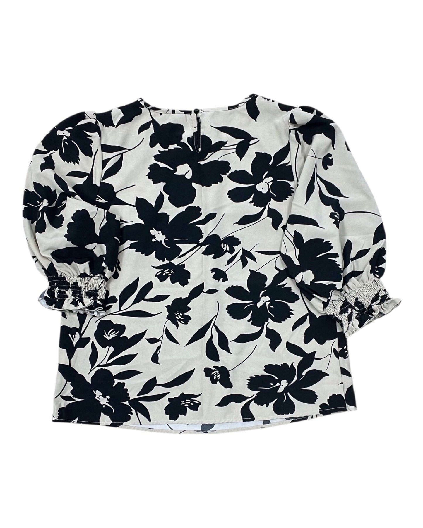 Top 3/4 Sleeve By Shein In Tan, Size:L