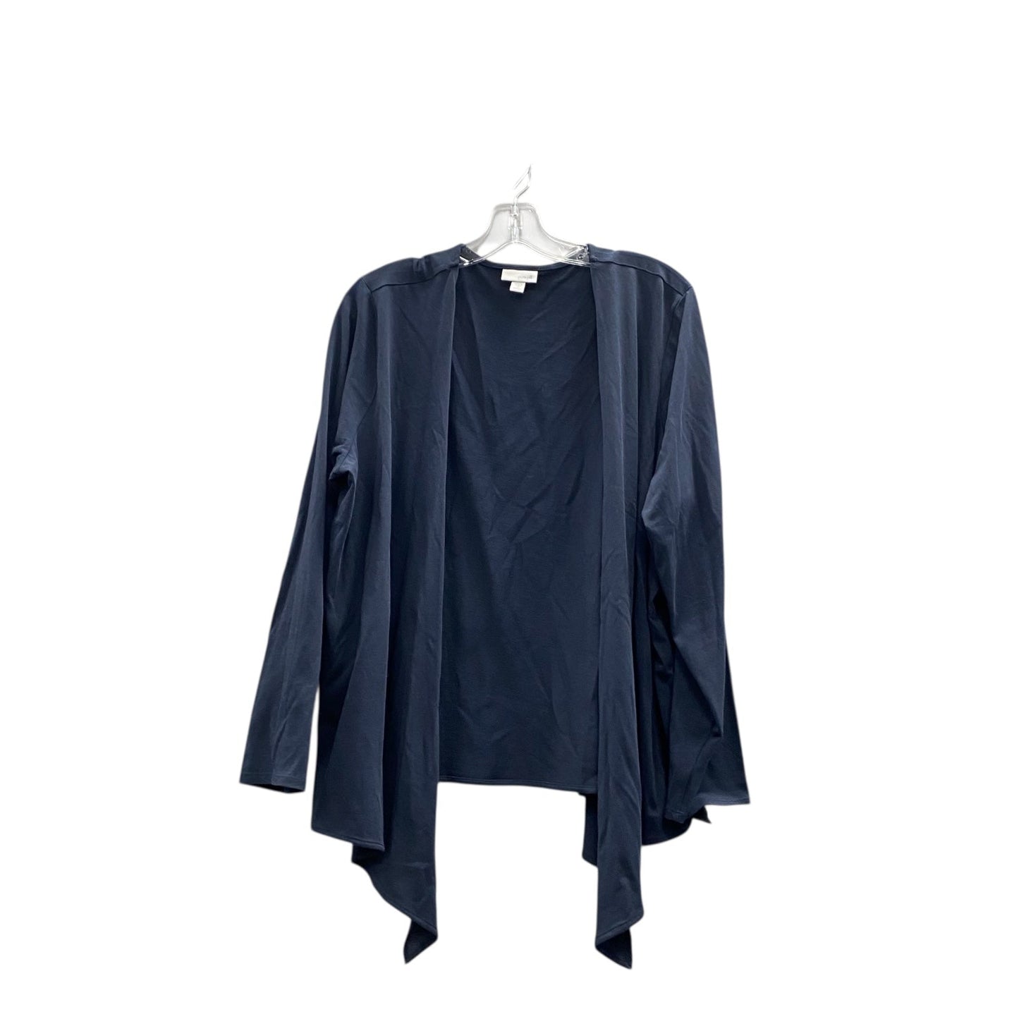 Sweater Cardigan By Pure Jill In Blue, Size:2X