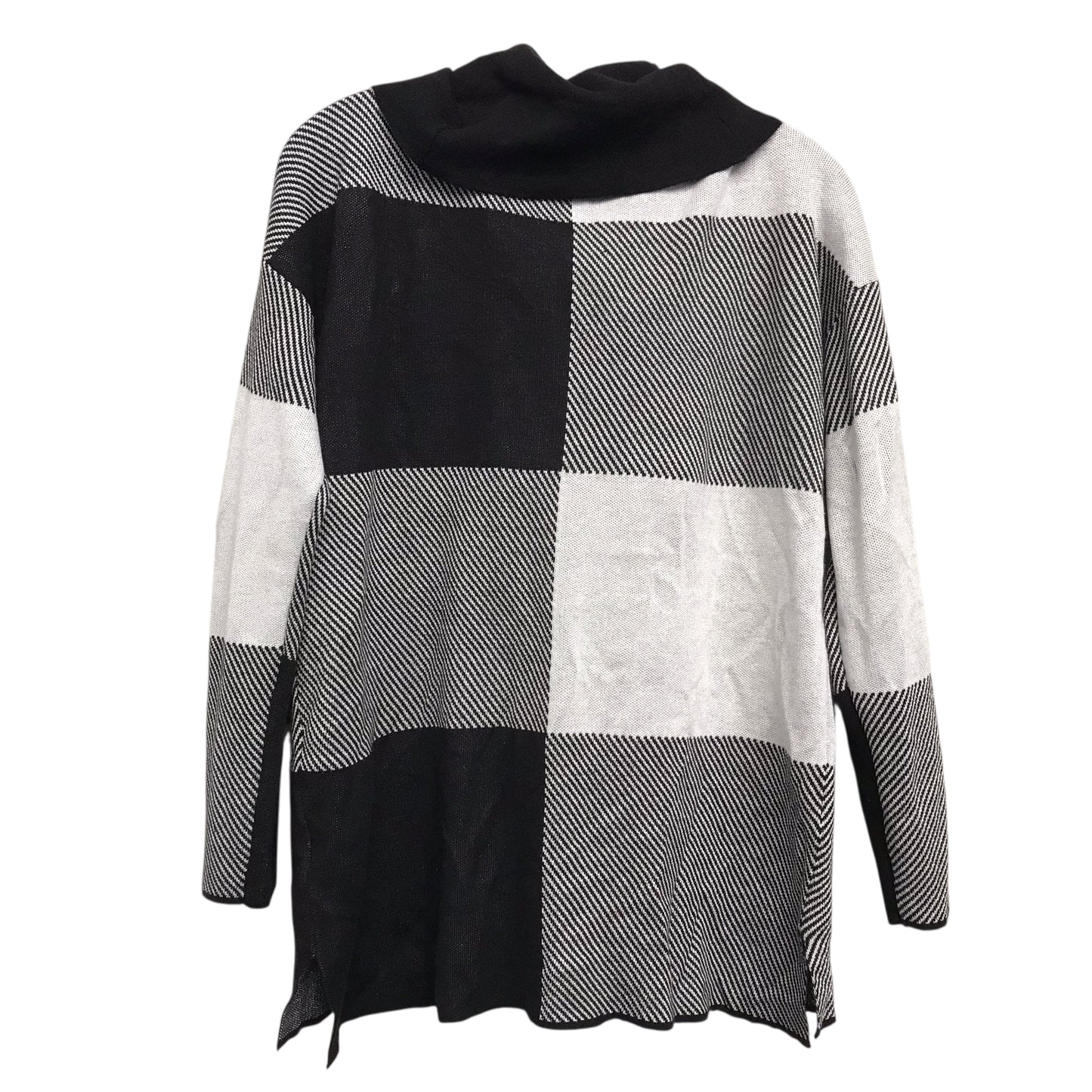 Sweater By Calvin Klein In Black & White, Size:M