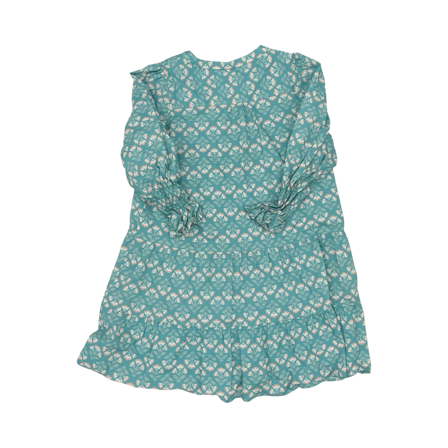 Dress Casual Short By Chicsoul In Blue & Orange, Size:2X