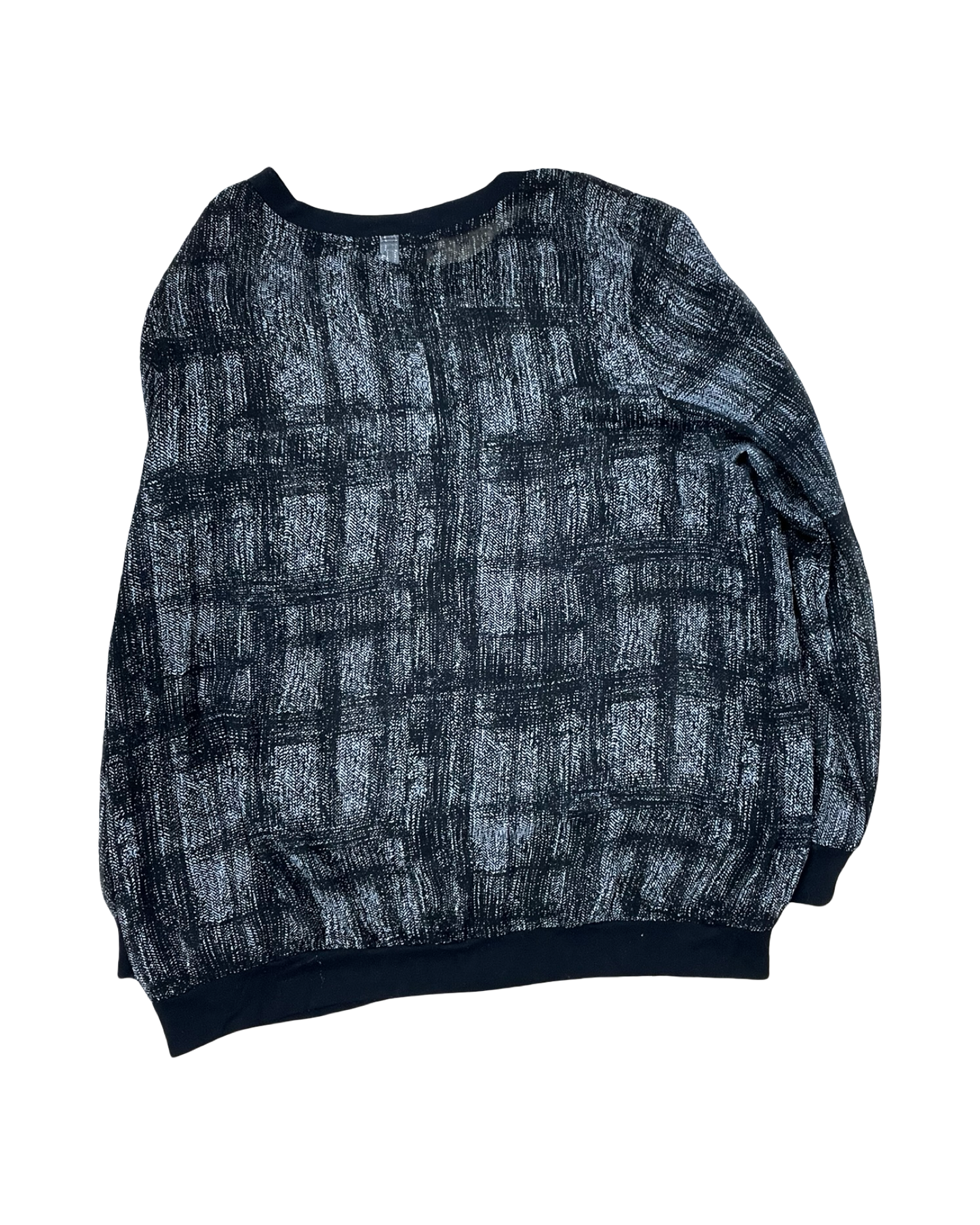 Top Ls By Lane Bryant In Black & White, Size:1X