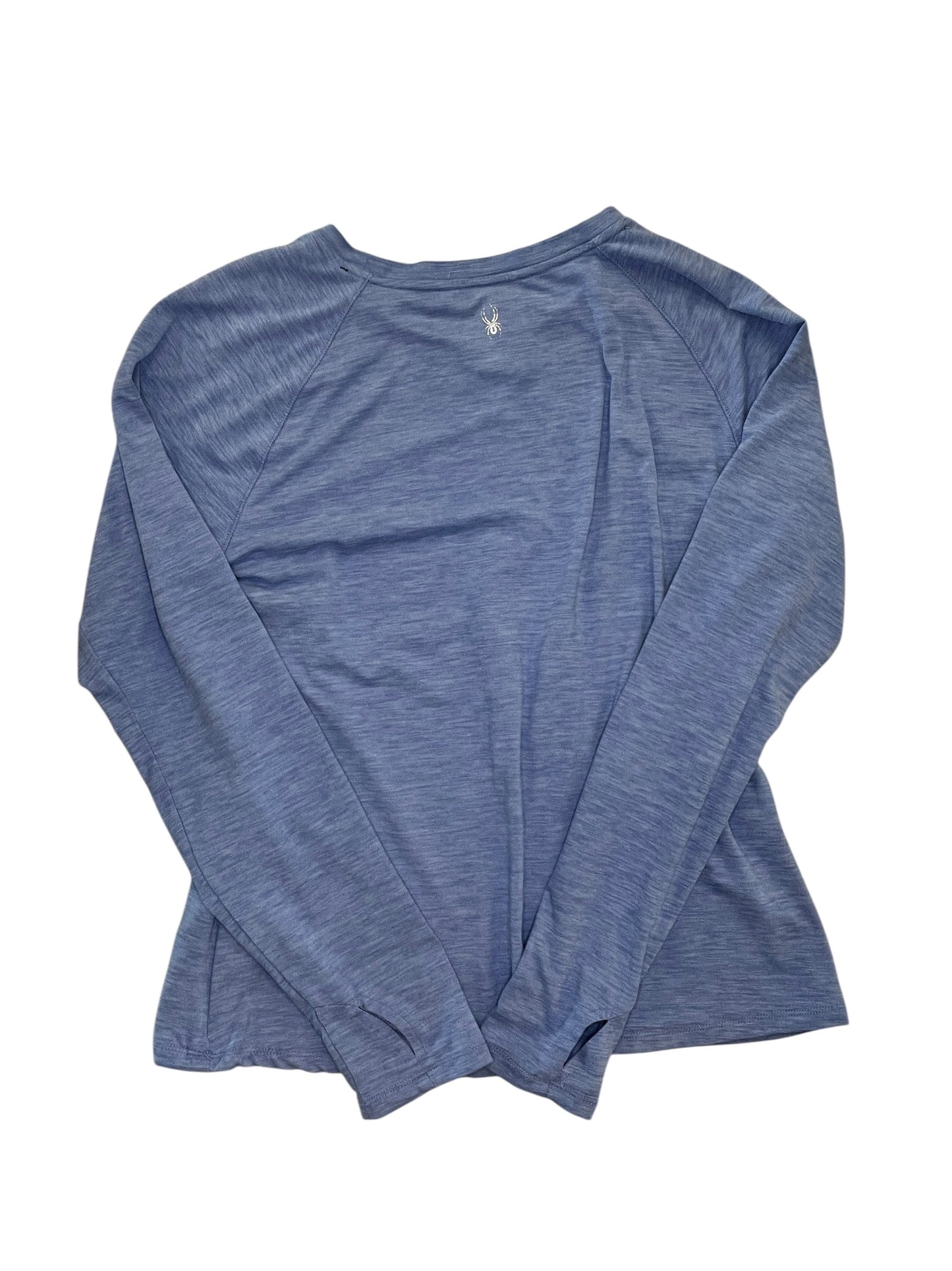 Athletic Top Ls Collar By Spyder In Blue, Size:L