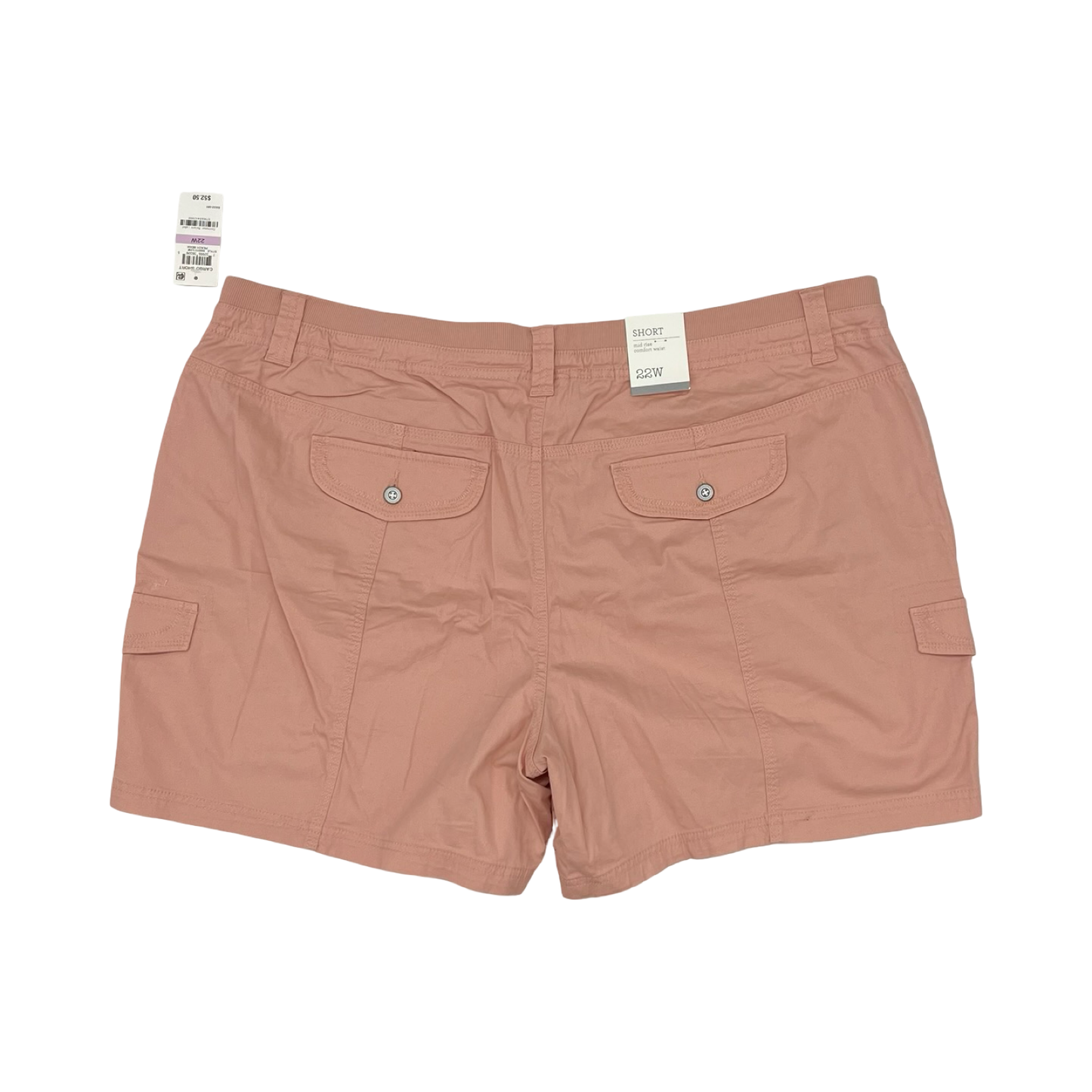 Shorts By Style And Company In Peach, Size:22