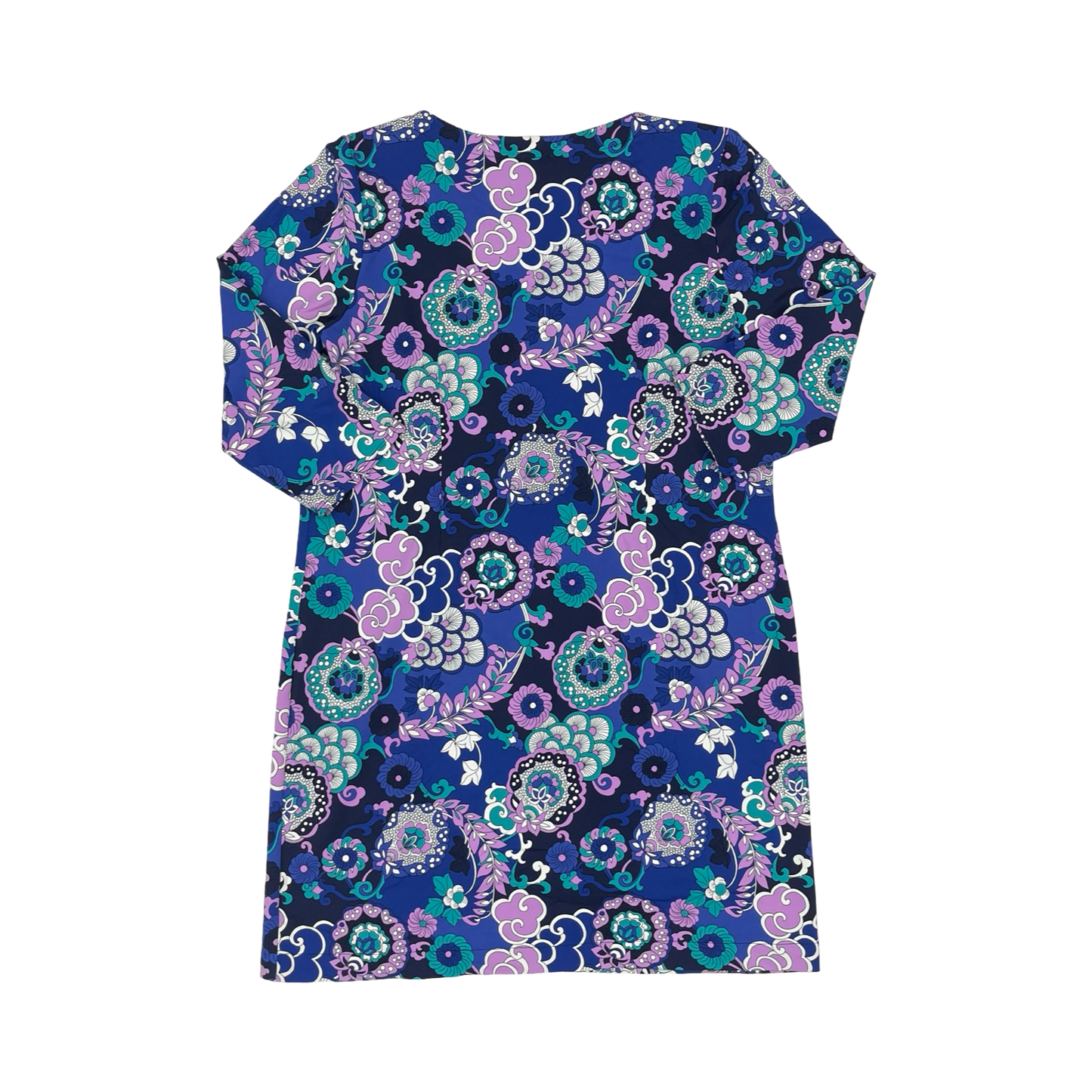 Dress Work By Talbots In Blue & White, Size:Xl