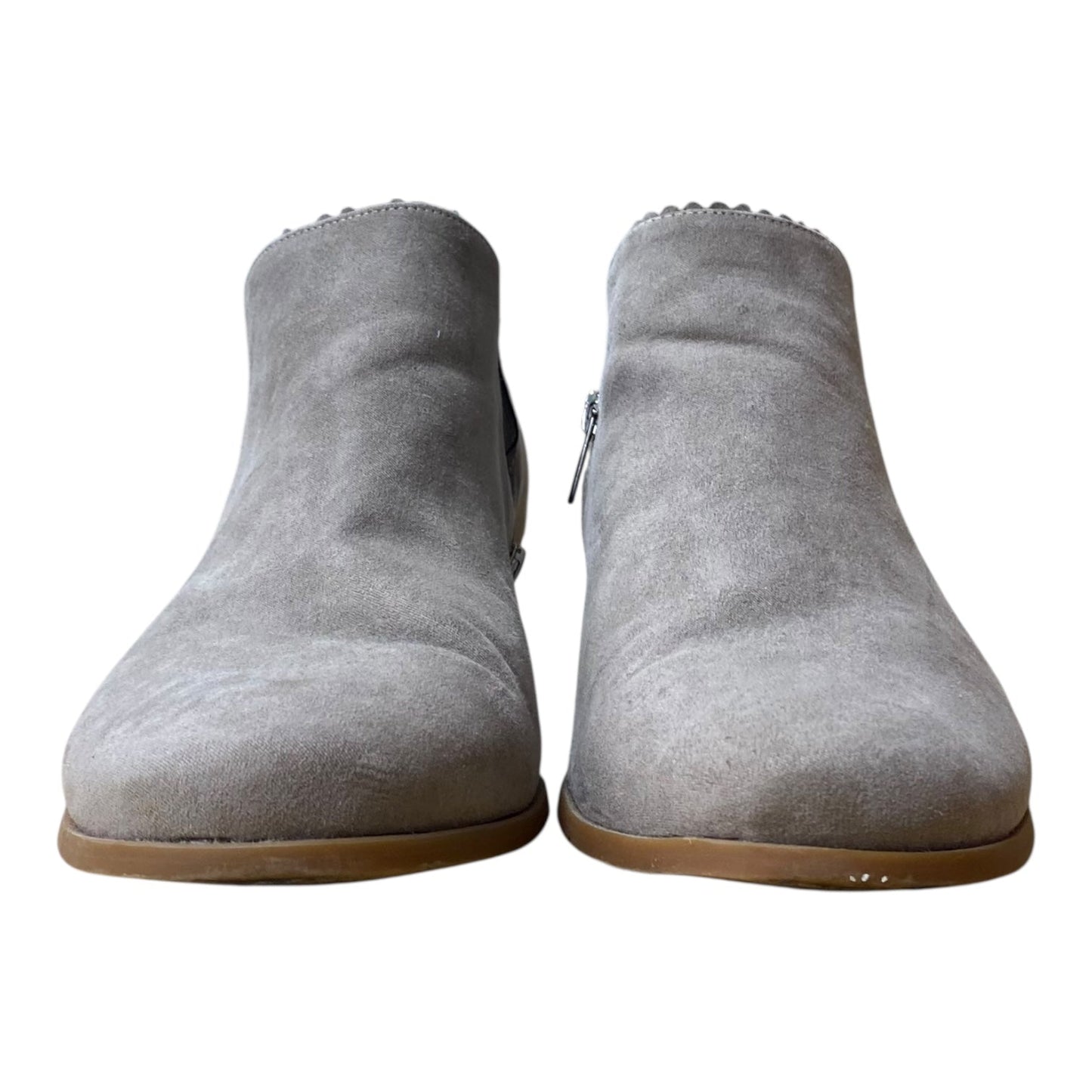 Boots Ankle Flats By Torrid In Taupe, Size:10