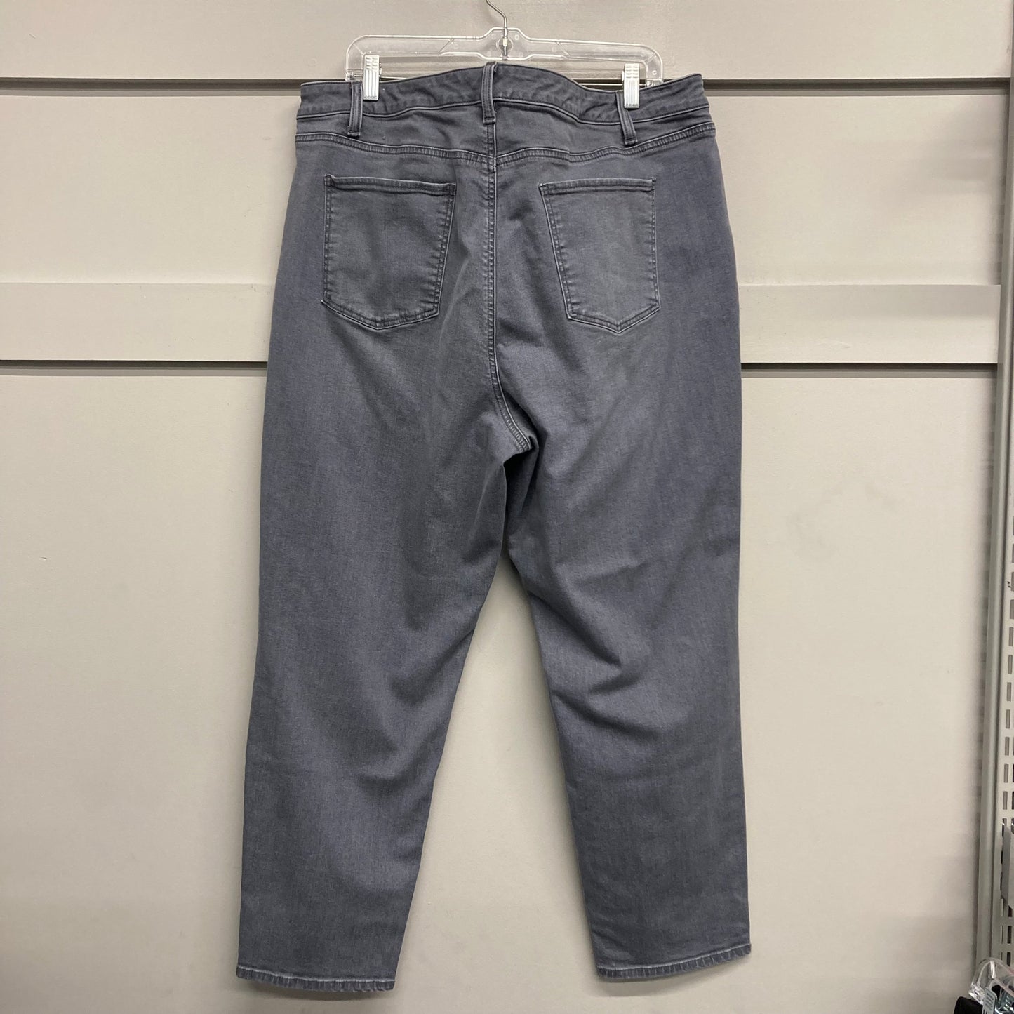 Jeans Skinny By Talbots In Grey Denim, Size:22
