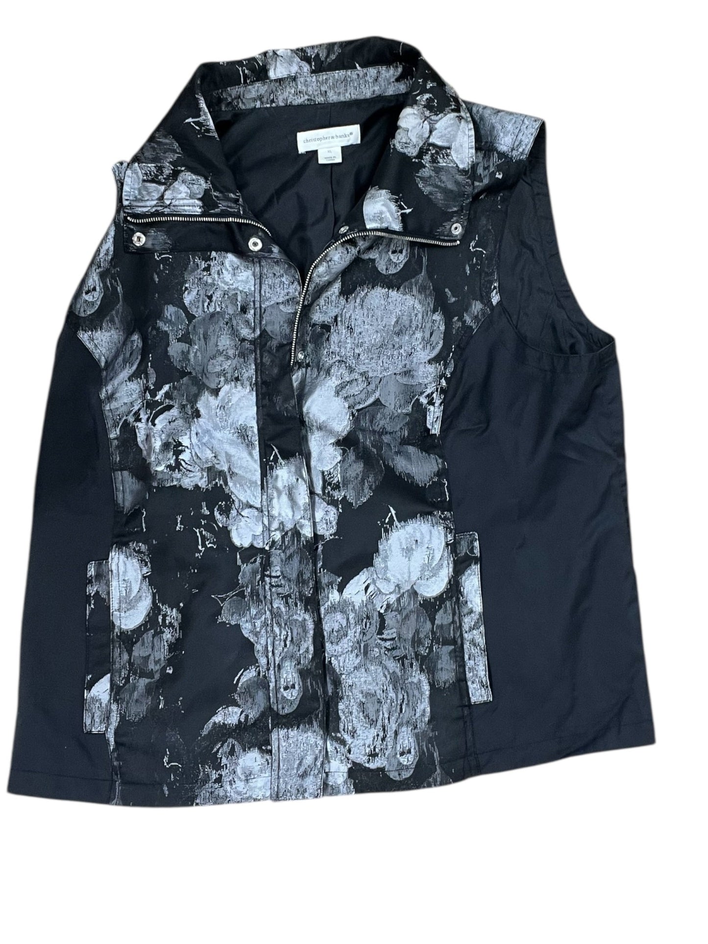 Vest Other By Christopher And Banks In Black & Grey, Size:Xl
