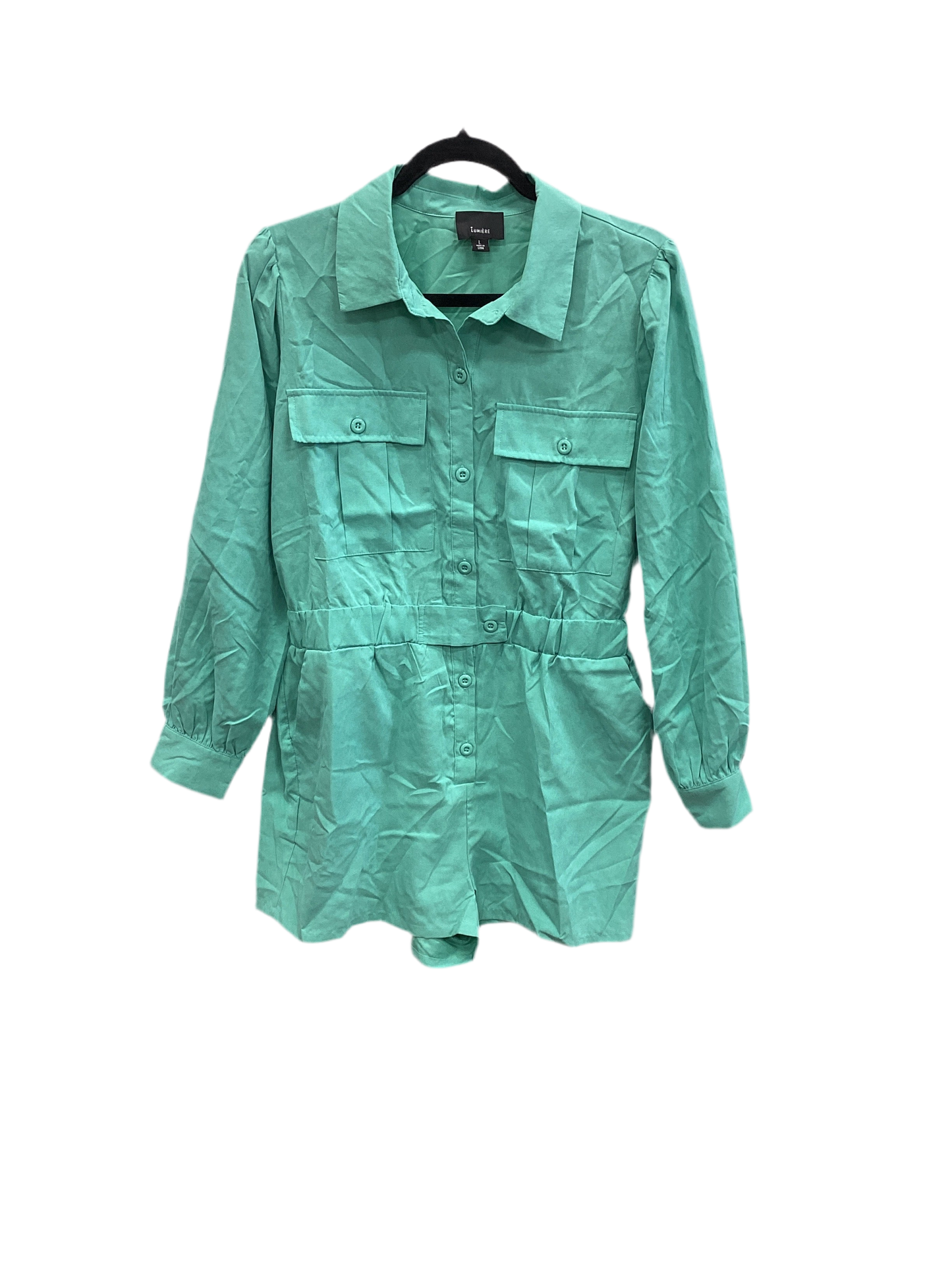 Romper By Lumiere In Teal, Size:L