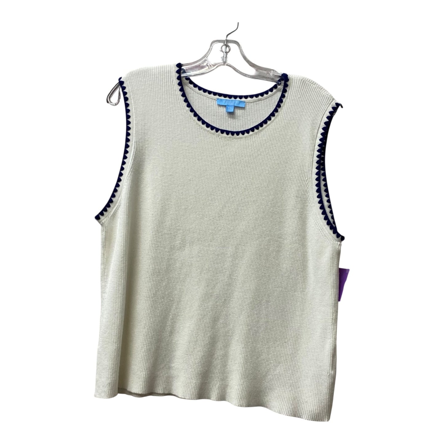 Top Sleeveless By Draper James In White, Size:Xxl