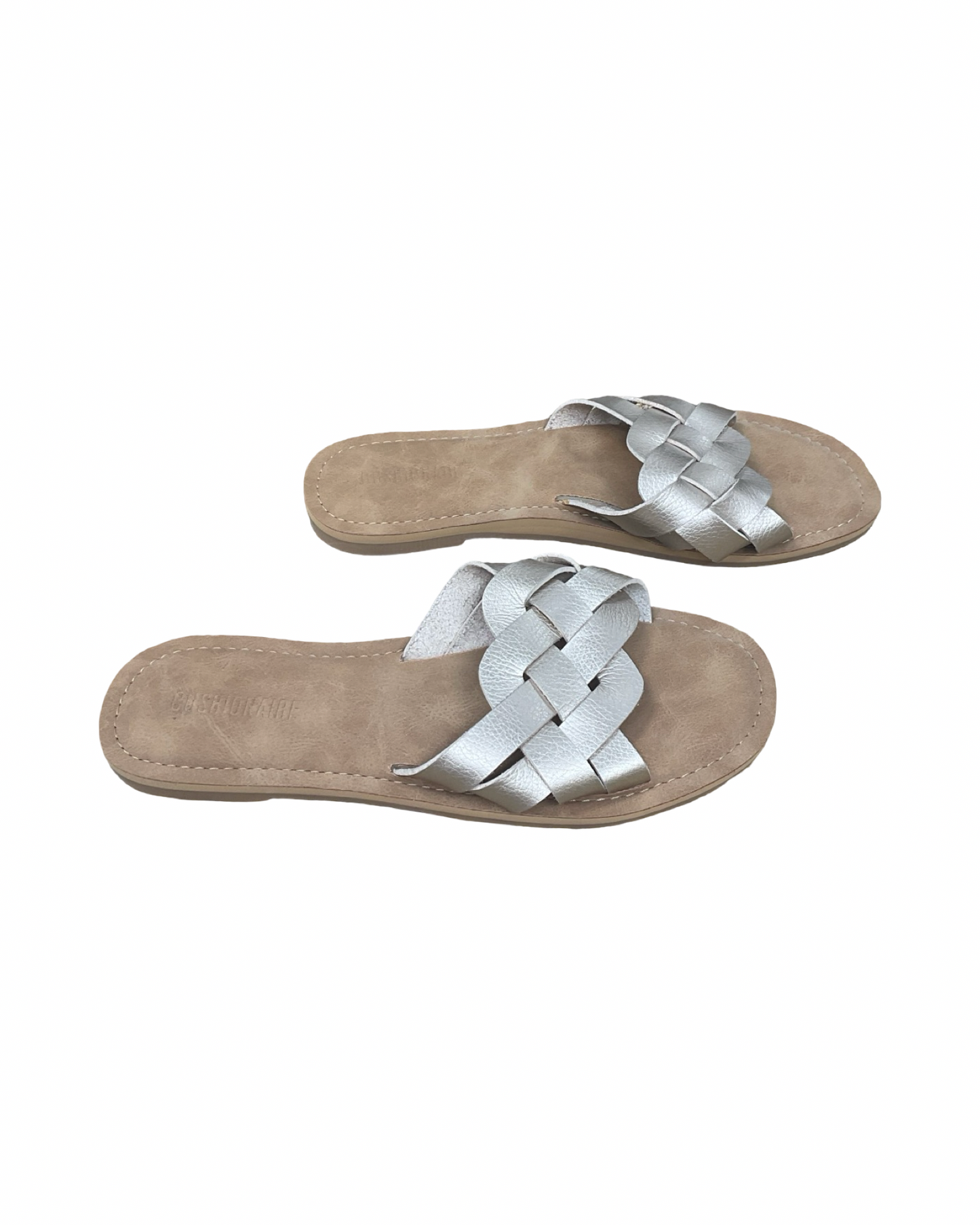 Sandals Flats By Cushionaire In Gold, Size:9