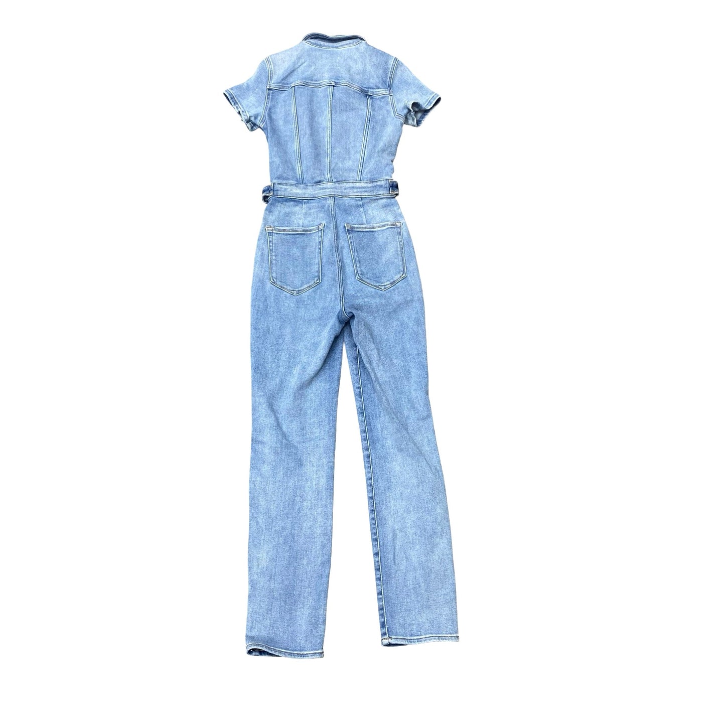 Jumpsuit By Good American In Blue Denim, Size:Xs