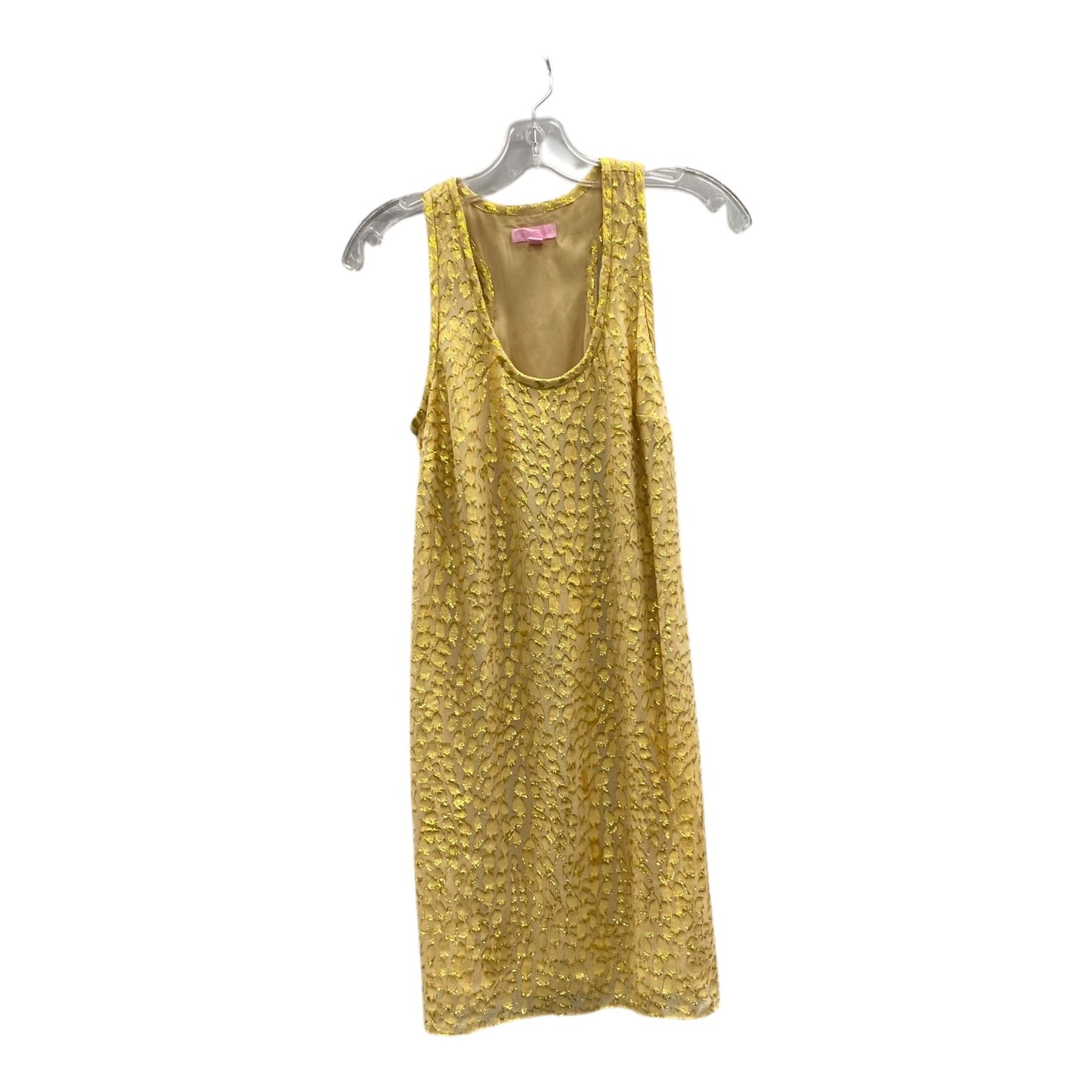 Dress Designer By Lilly Pulitzer In Gold, Size:S