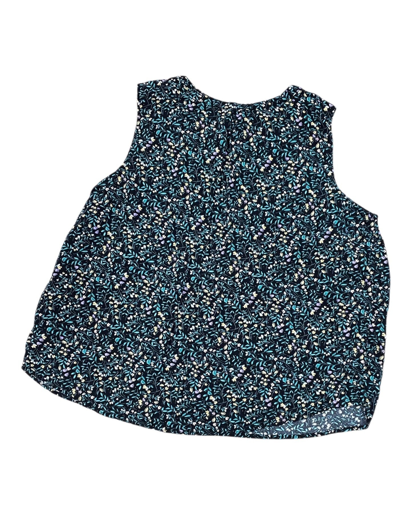 Top Sleeveless By Croft And Barrow In Black, Size:2X