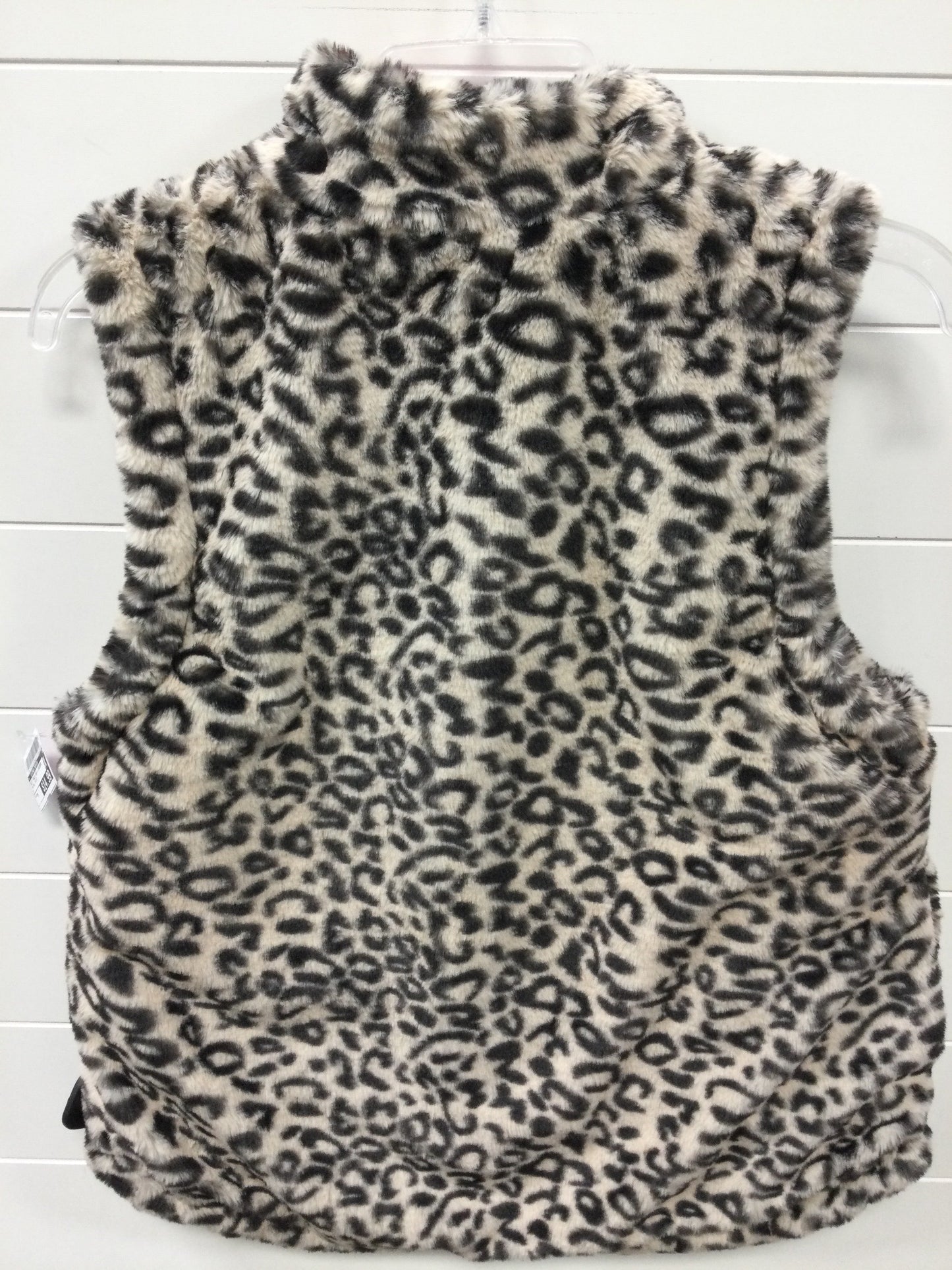 Vest Faux Fur & Sherpa By Clothes Mentor In Animal Print, Size:M