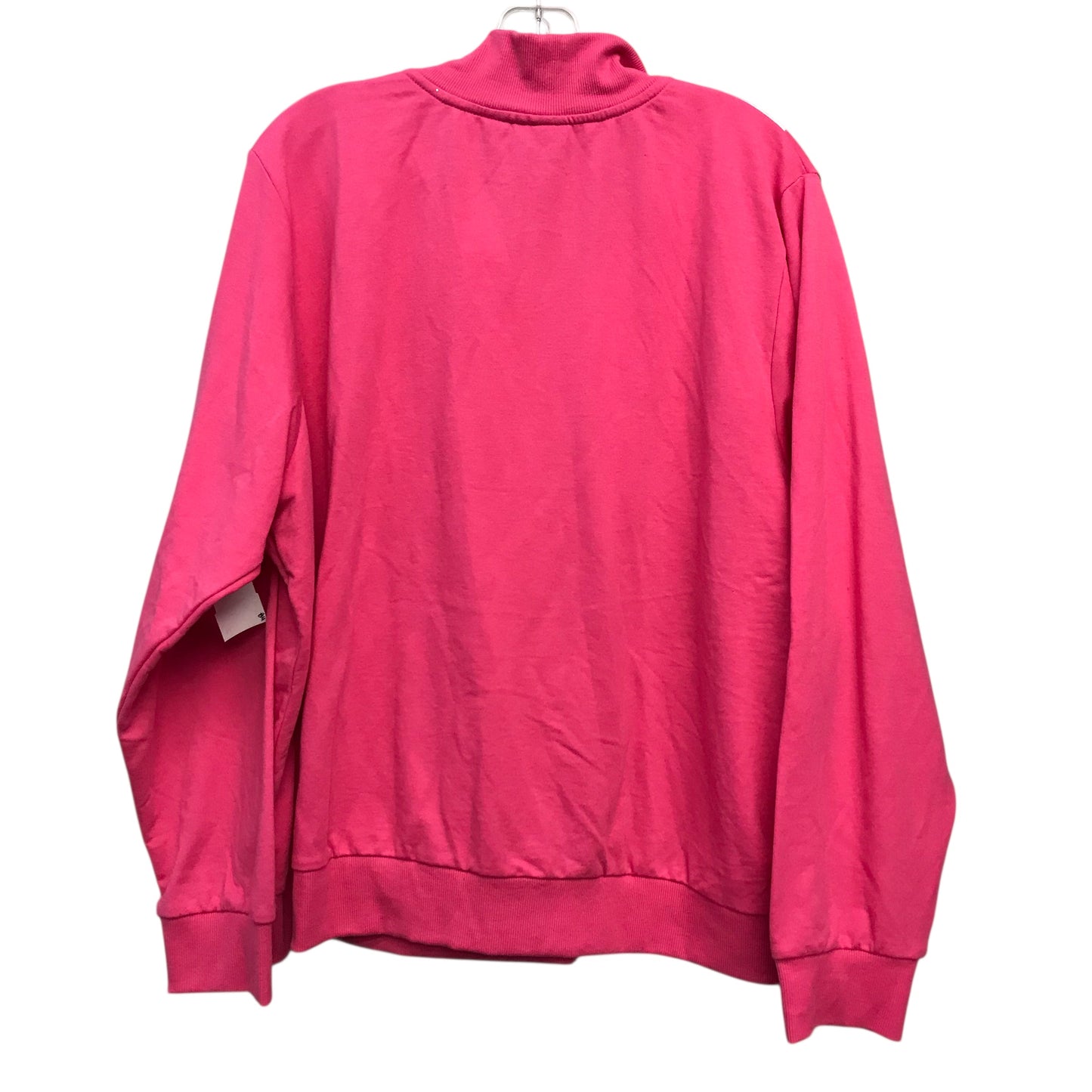 Athletic Jacket By Ashley Stewart In Pink, Size:2X