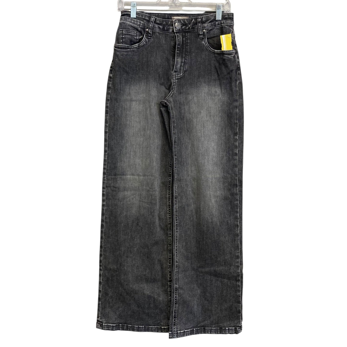 Jeans Wide Leg By Kut In Black Denim, Size:2
