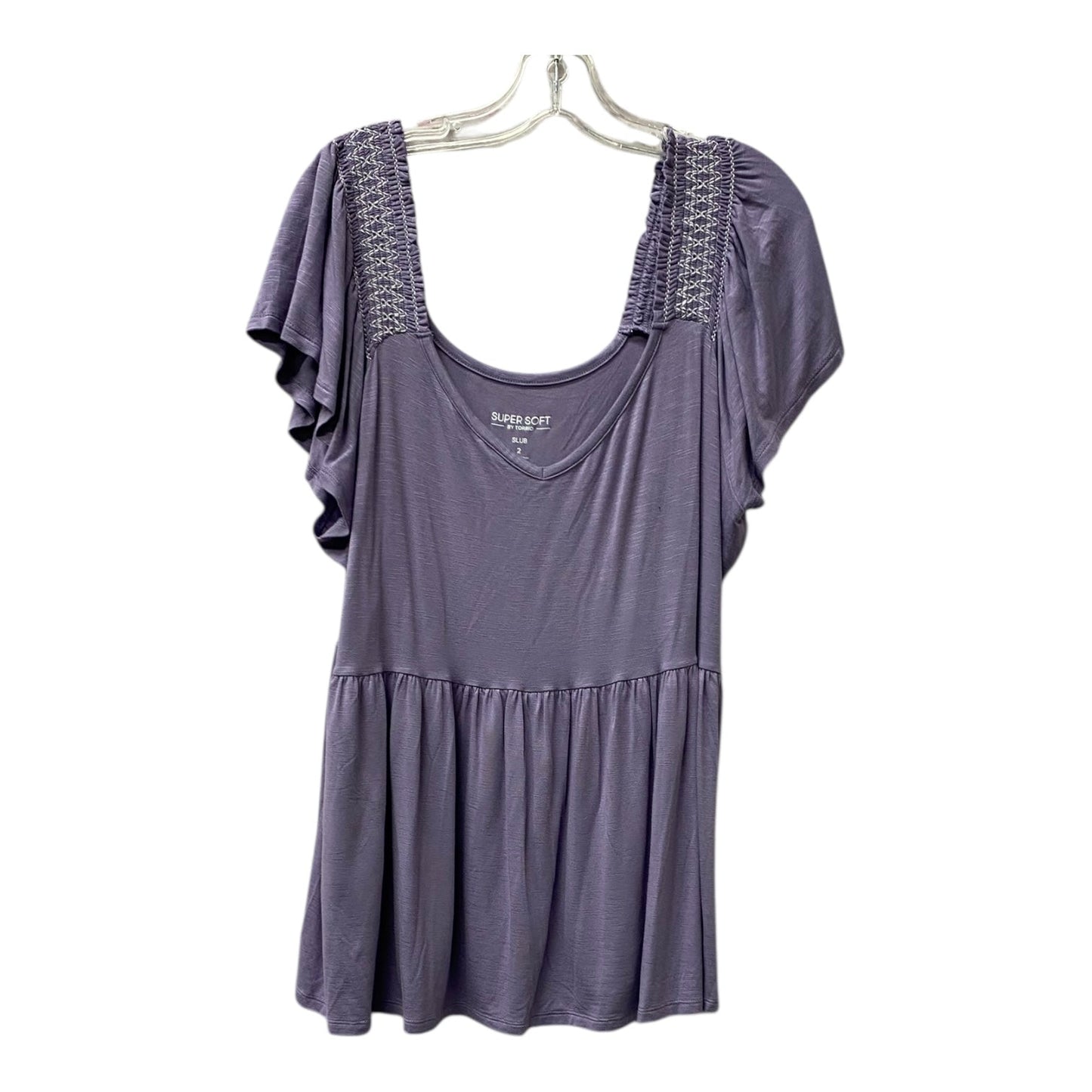 Top Ss By Torrid In Purple, Size:2X