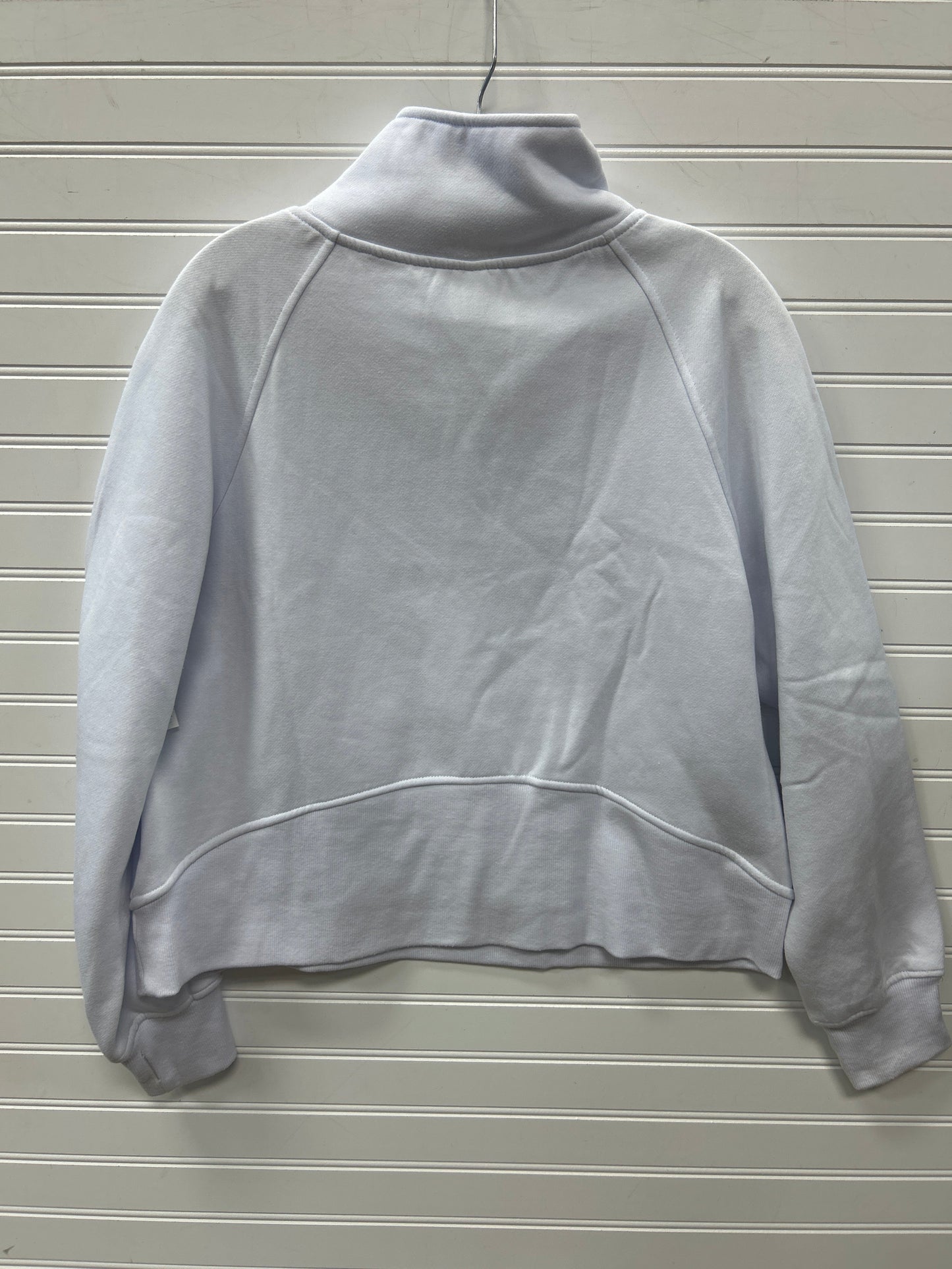 Athletic Sweatshirt Collar By Clothes Mentor In White, Size:M