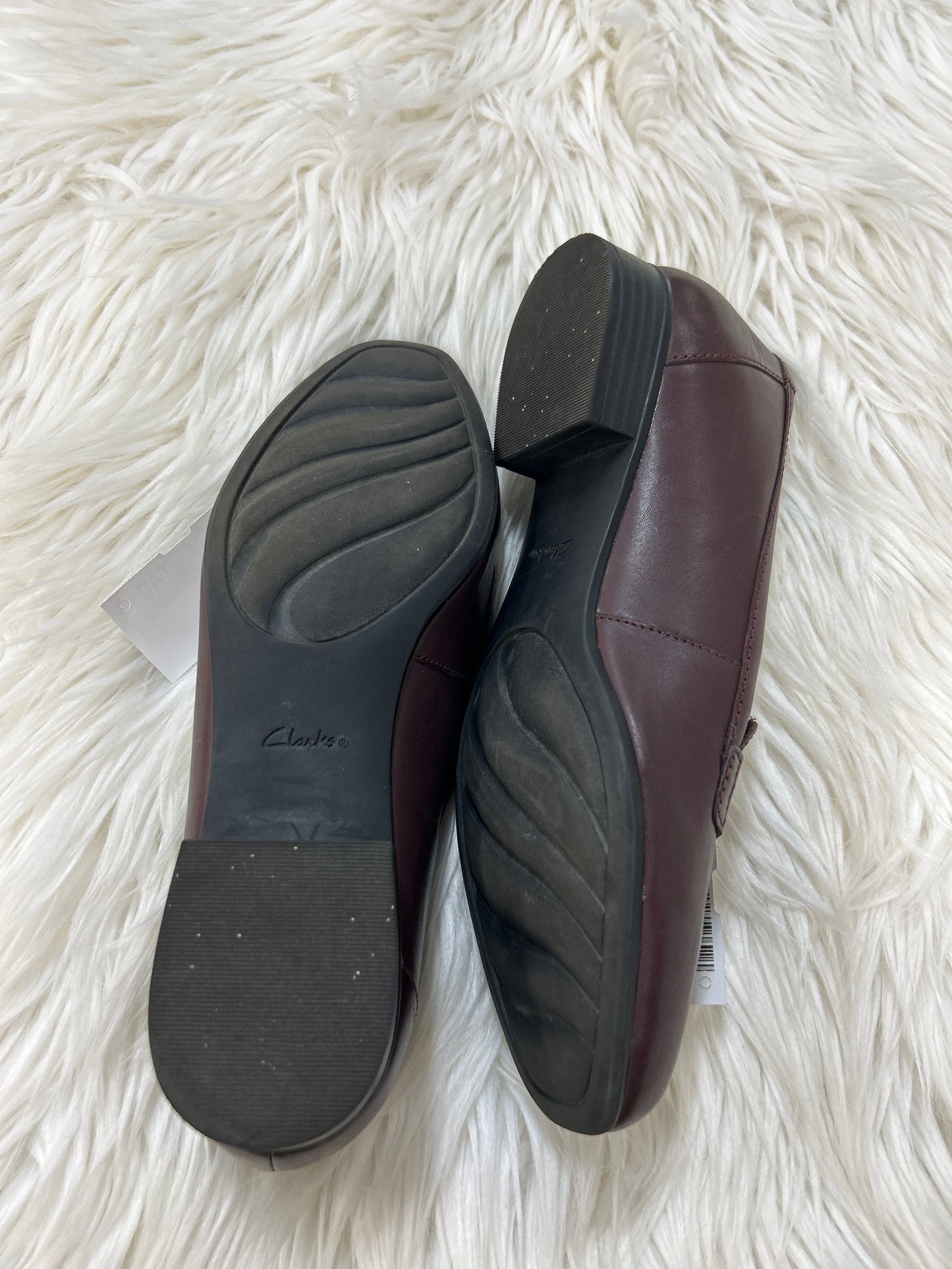 Shoes Flats By Clarks In Purple, Size:8.5