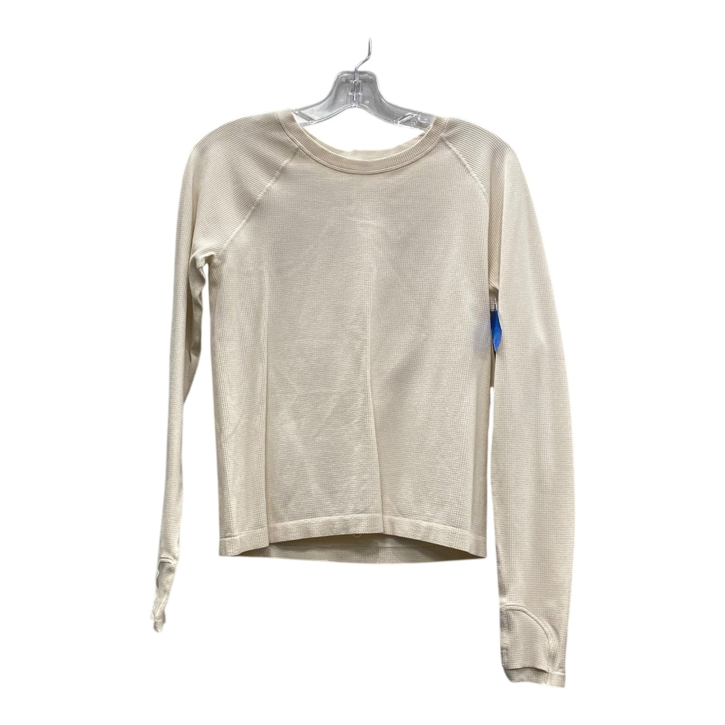 Athletic Top Ls Crewneck By Athleta In Cream, Size:S