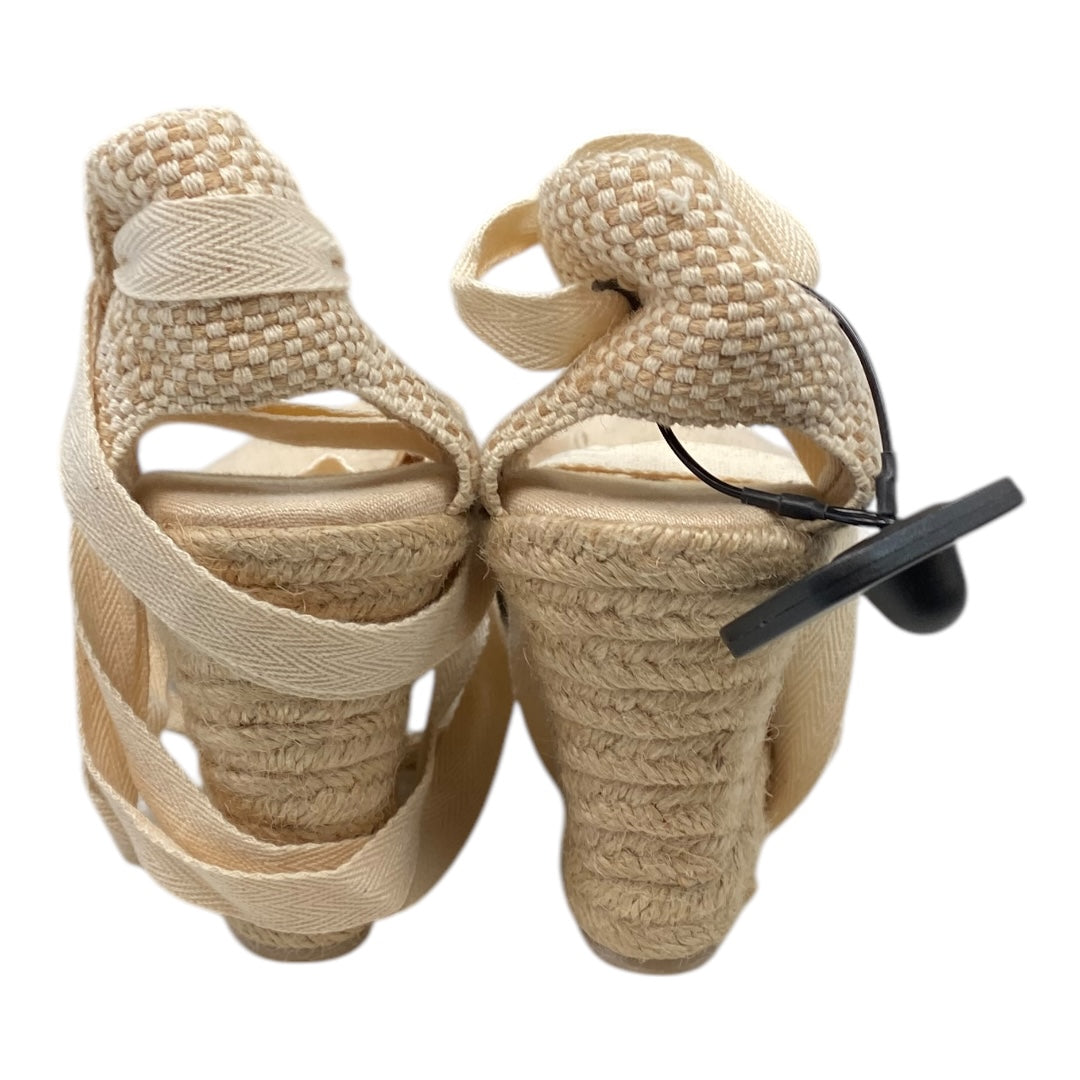 Shoes Heels Block By Soludos In Cream, Size:11