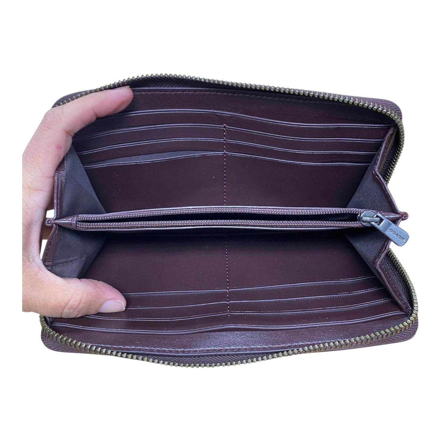 Wallet Designer By Coach In Red, Size:Medium