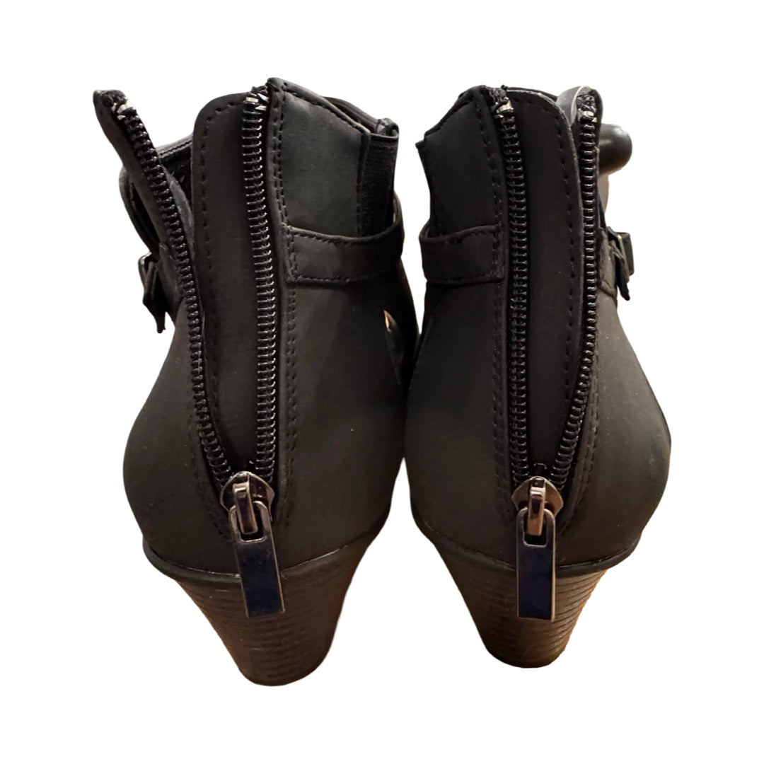 Sandals Heels Block By Easy Street In Black, Size:10