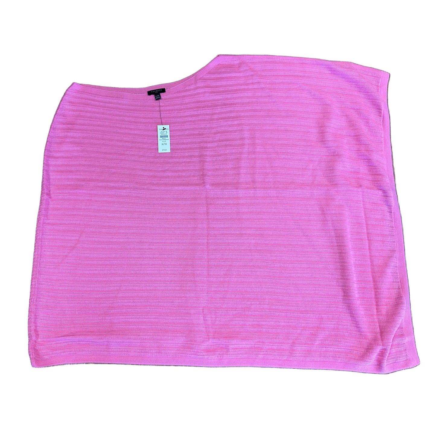 Poncho By Talbots In Pink, Size:Xl