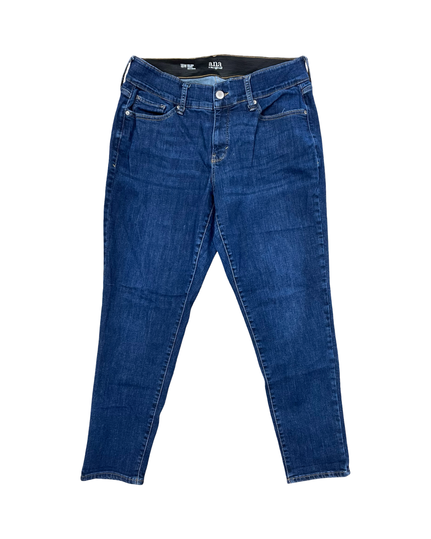Jeans Skinny By Ana In Blue Denim, Size:18