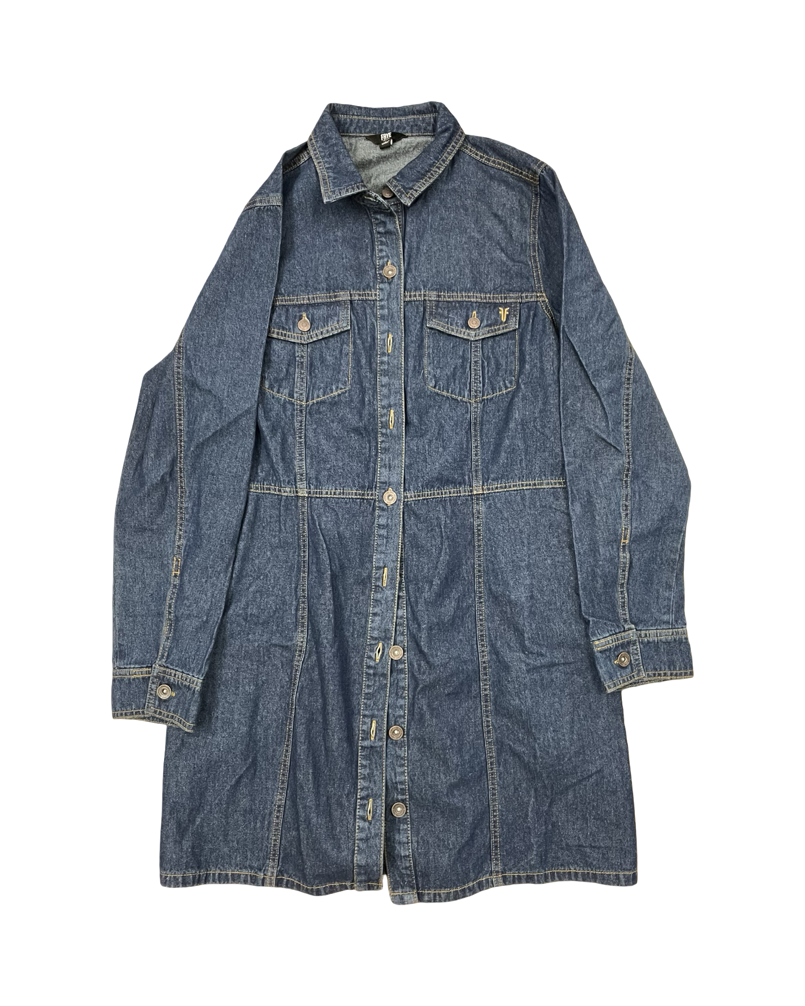 Dress Designer By Frye In Blue Denim, Size:L