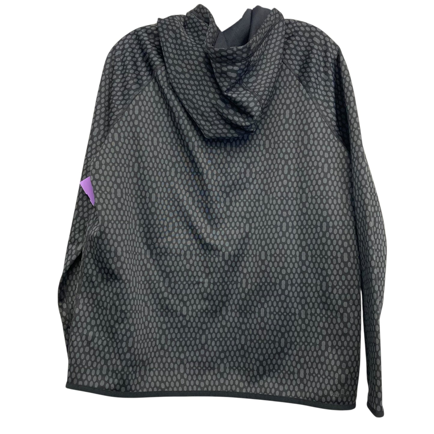 Athletic Sweatshirt Hoodie By Nike Apparel In Black & Grey, Size:L