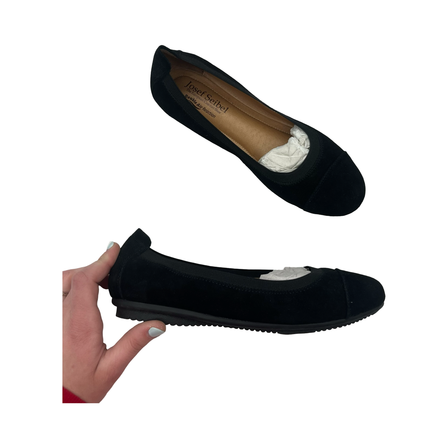 Shoes Flats By Josef Seibel In Black, Size:6.5
