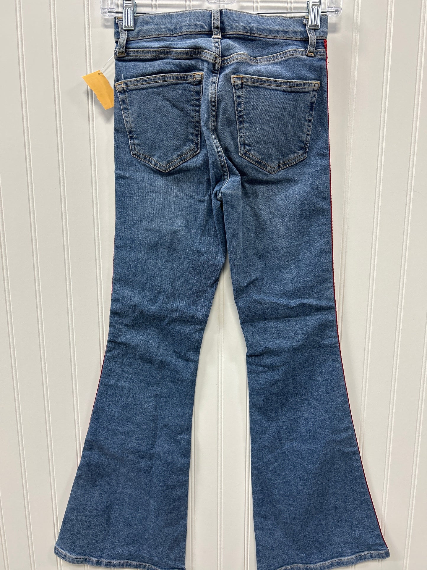 Jeans Flared By Topshop In Blue Denim, Size:2