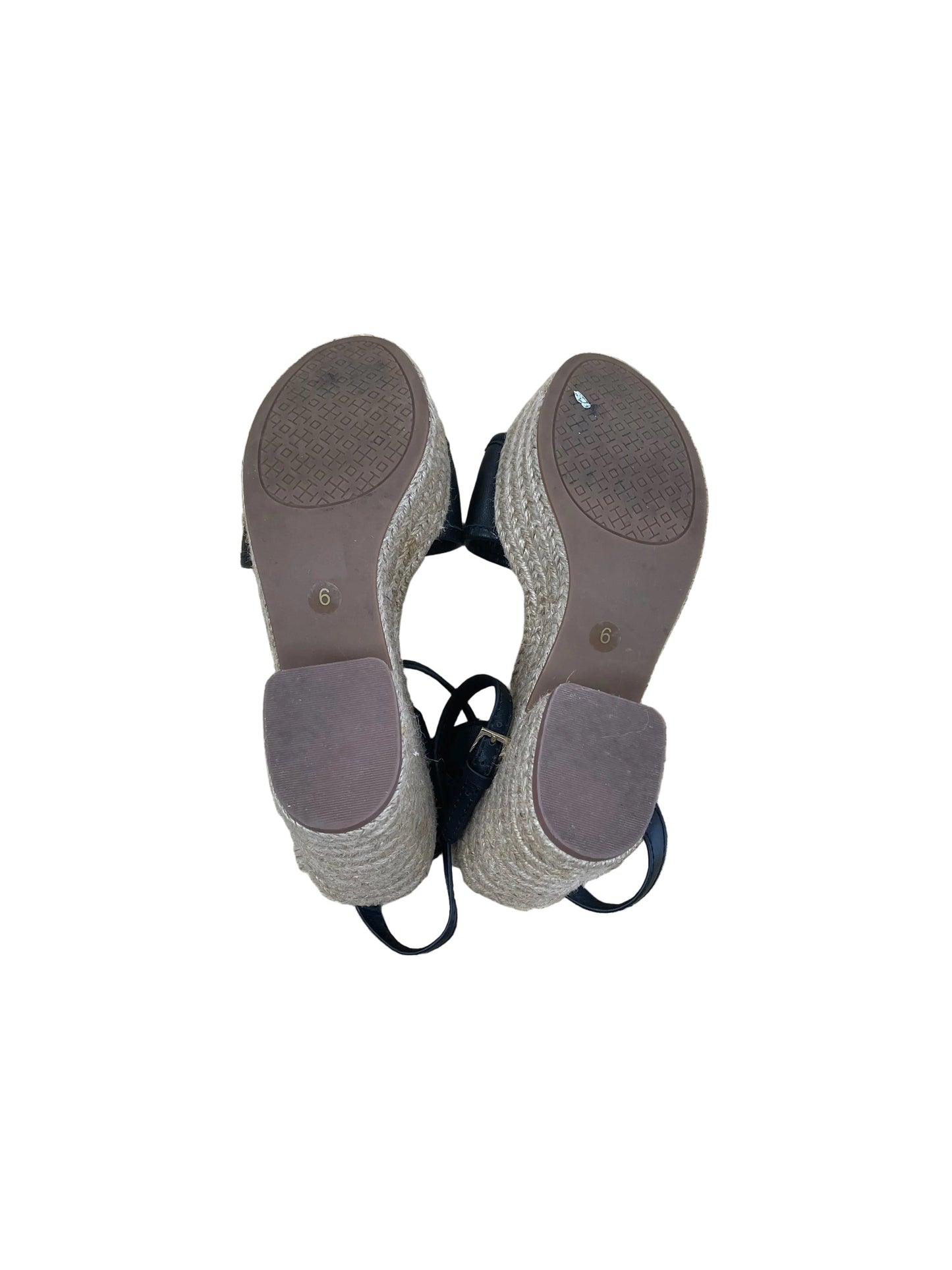 Sandals Designer By Tory Burch In Black & Tan, Size:6