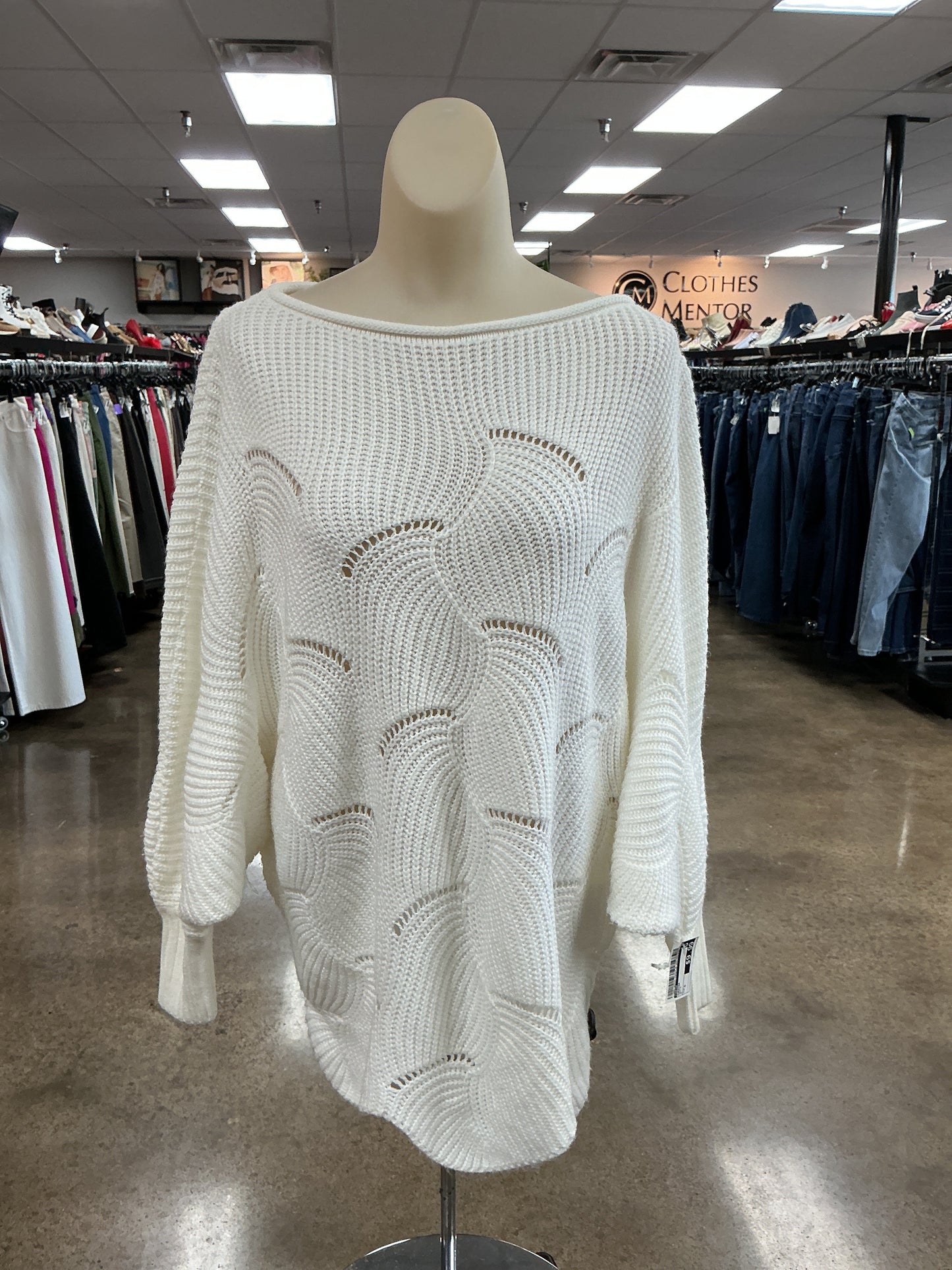 Sweater By Shein In White, Size:S