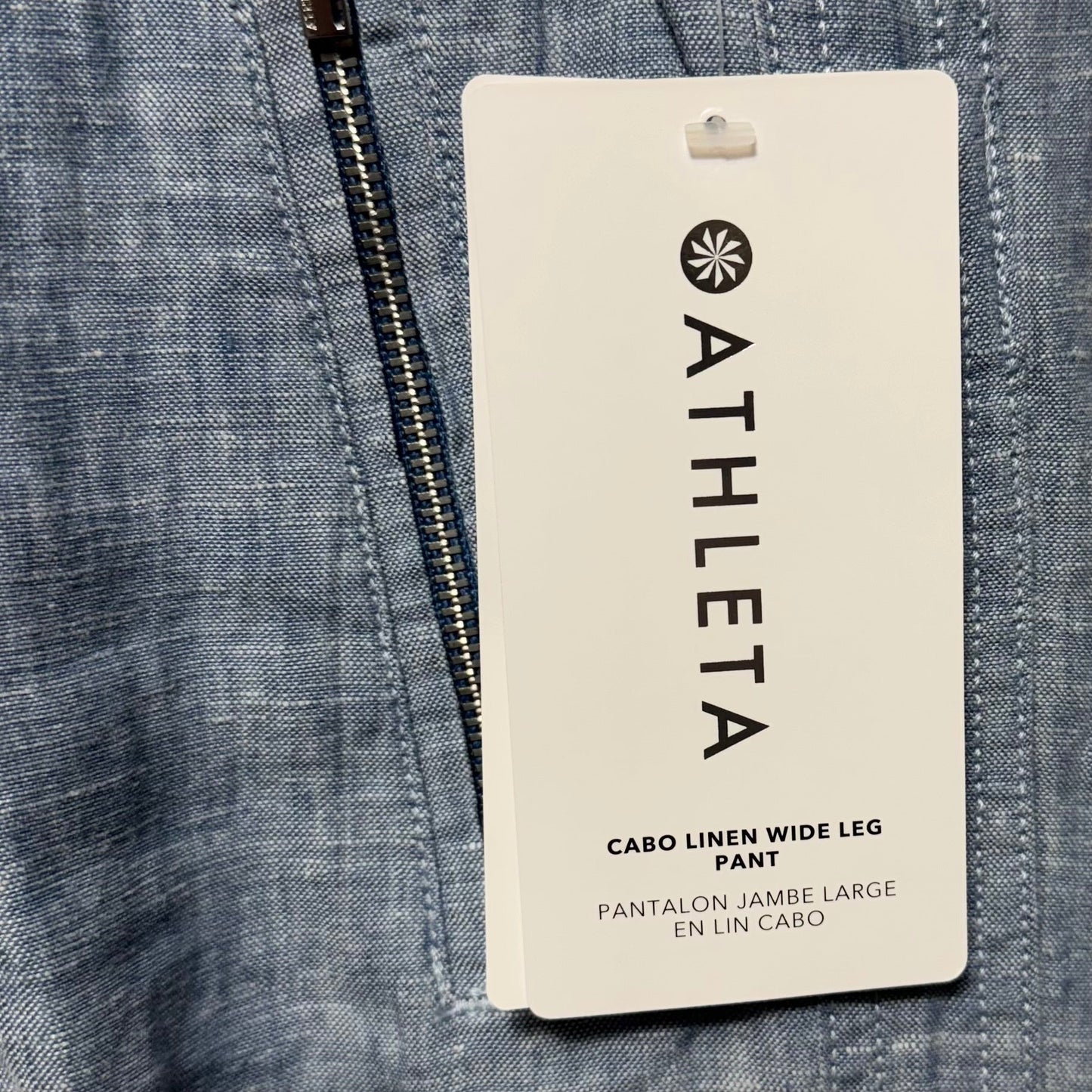 Cabo Pants Linen By Athleta In Blue, Size: 4 tall