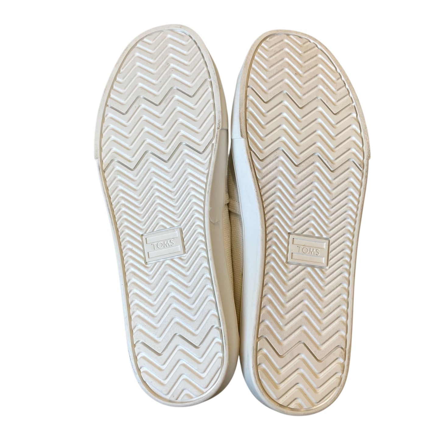 Shoes Flats By Toms In White, Size:7.5