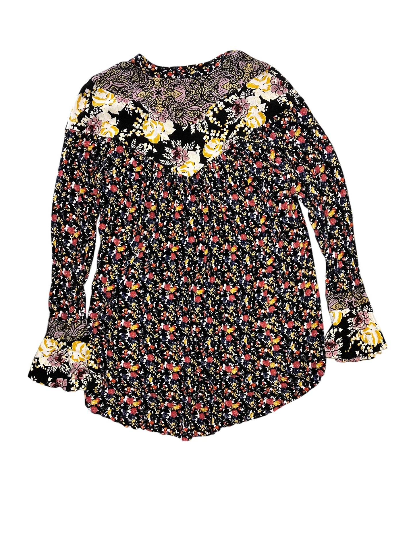 Top Ls By Free People In Floral Print, Size:S
