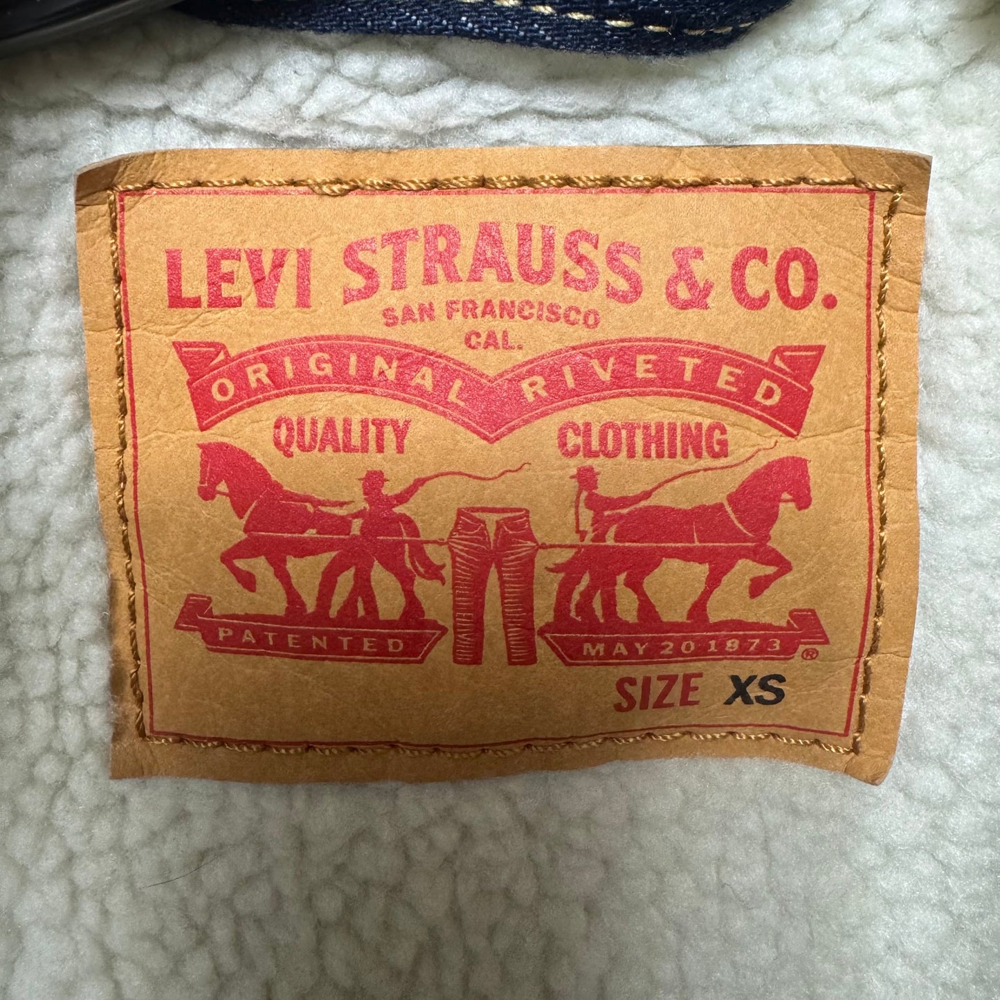 Jacket Denim By Levis In Blue Denim, Size: Xs