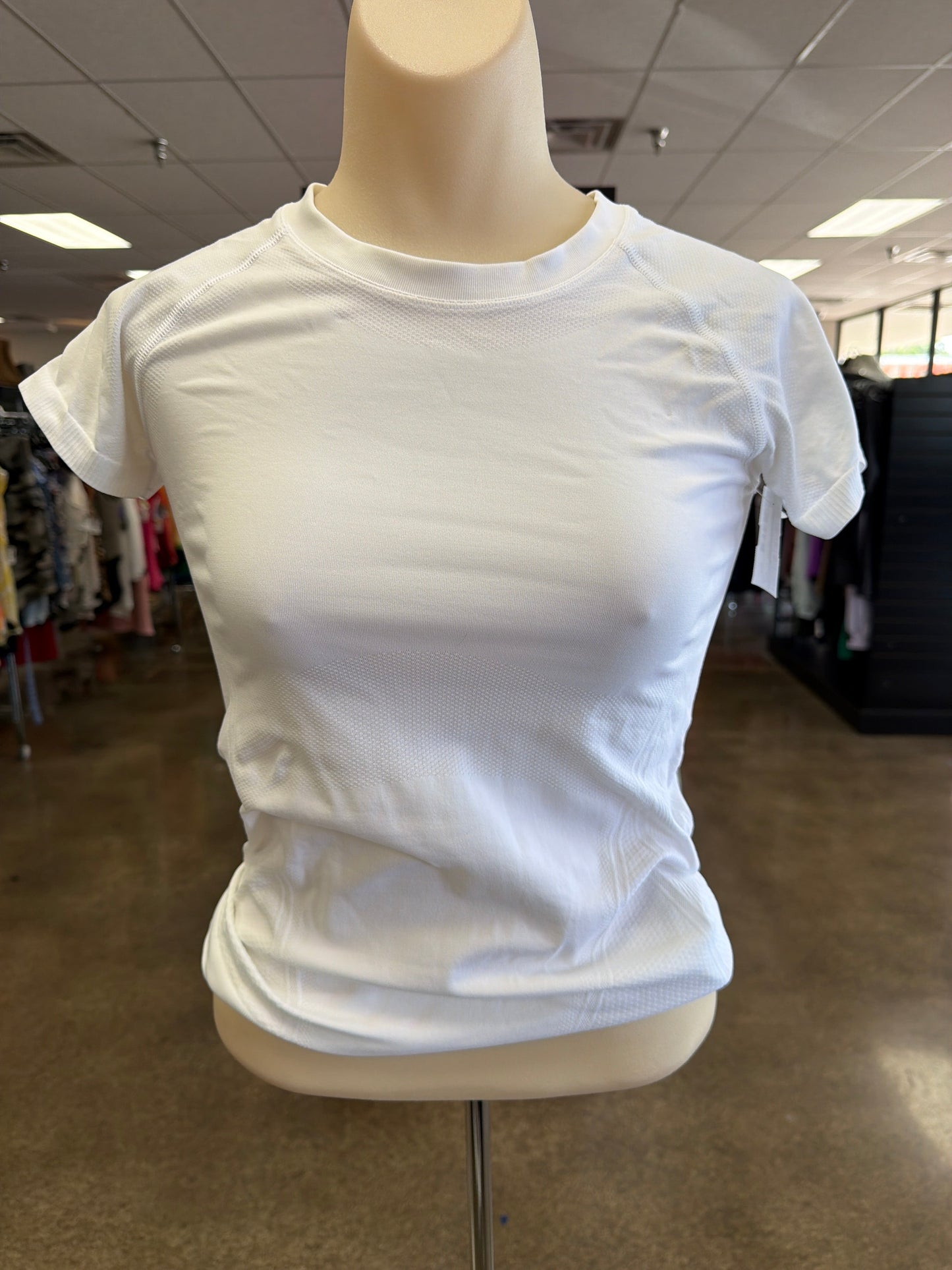 Athletic Top Ss By Athleta In White, Size:Xxs
