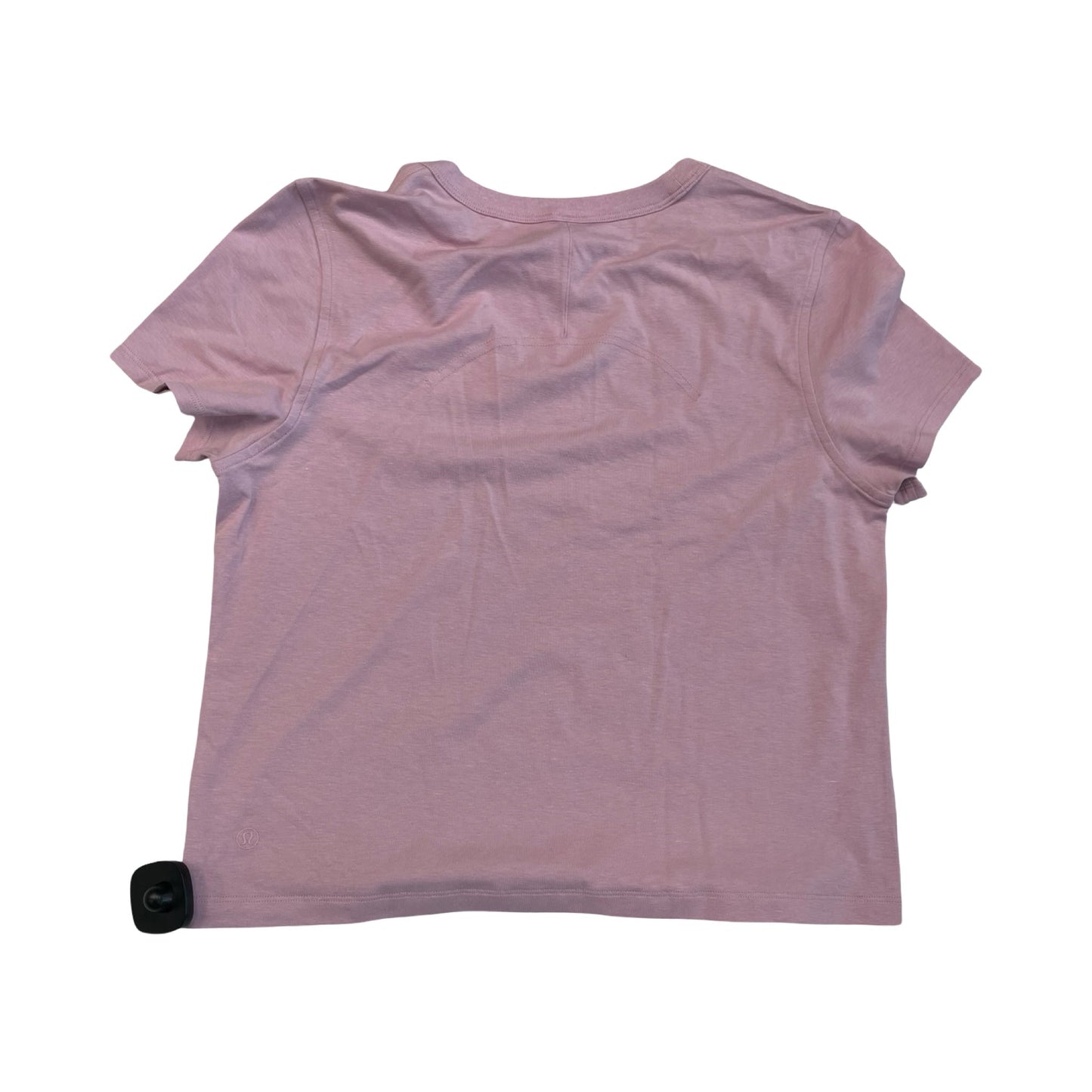 Athletic Top Ss By Lululemon In Pink, Size:4