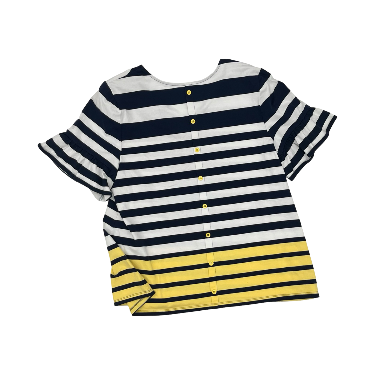 Top Ss By Charter Club In Striped Pattern, Size:2X