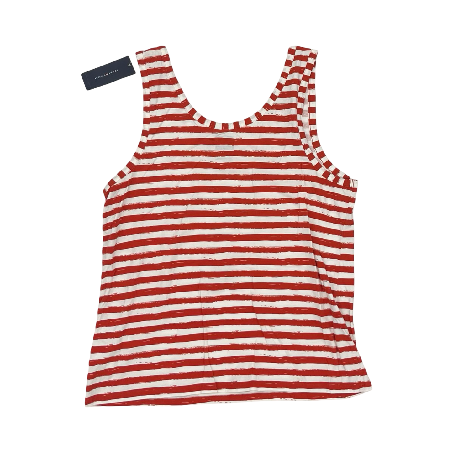 Tank Top By Tommy Hilfiger In Red & White, Size:Xxl