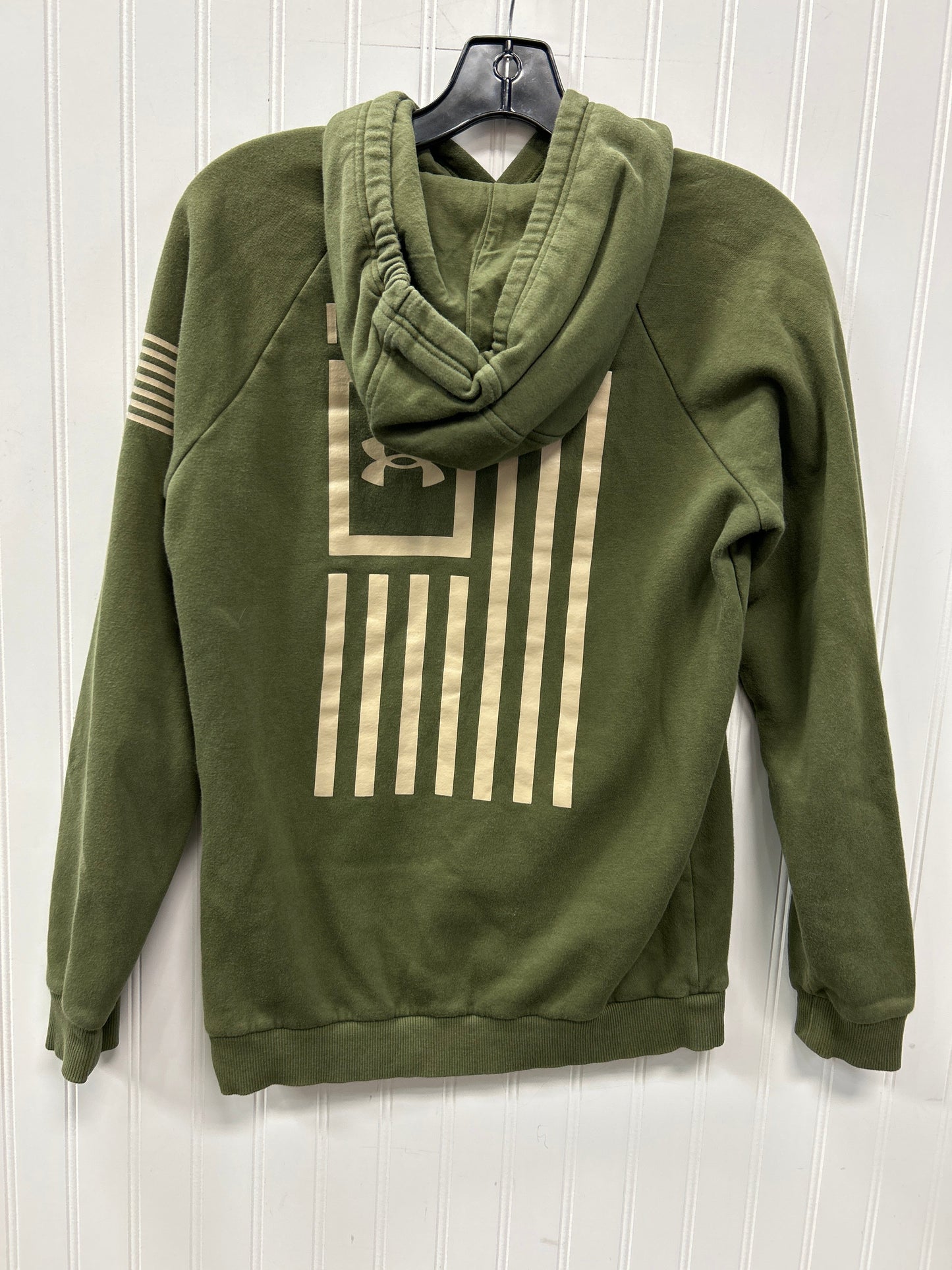 Athletic Sweatshirt Hoodie By Under Armour In Green, Size:S