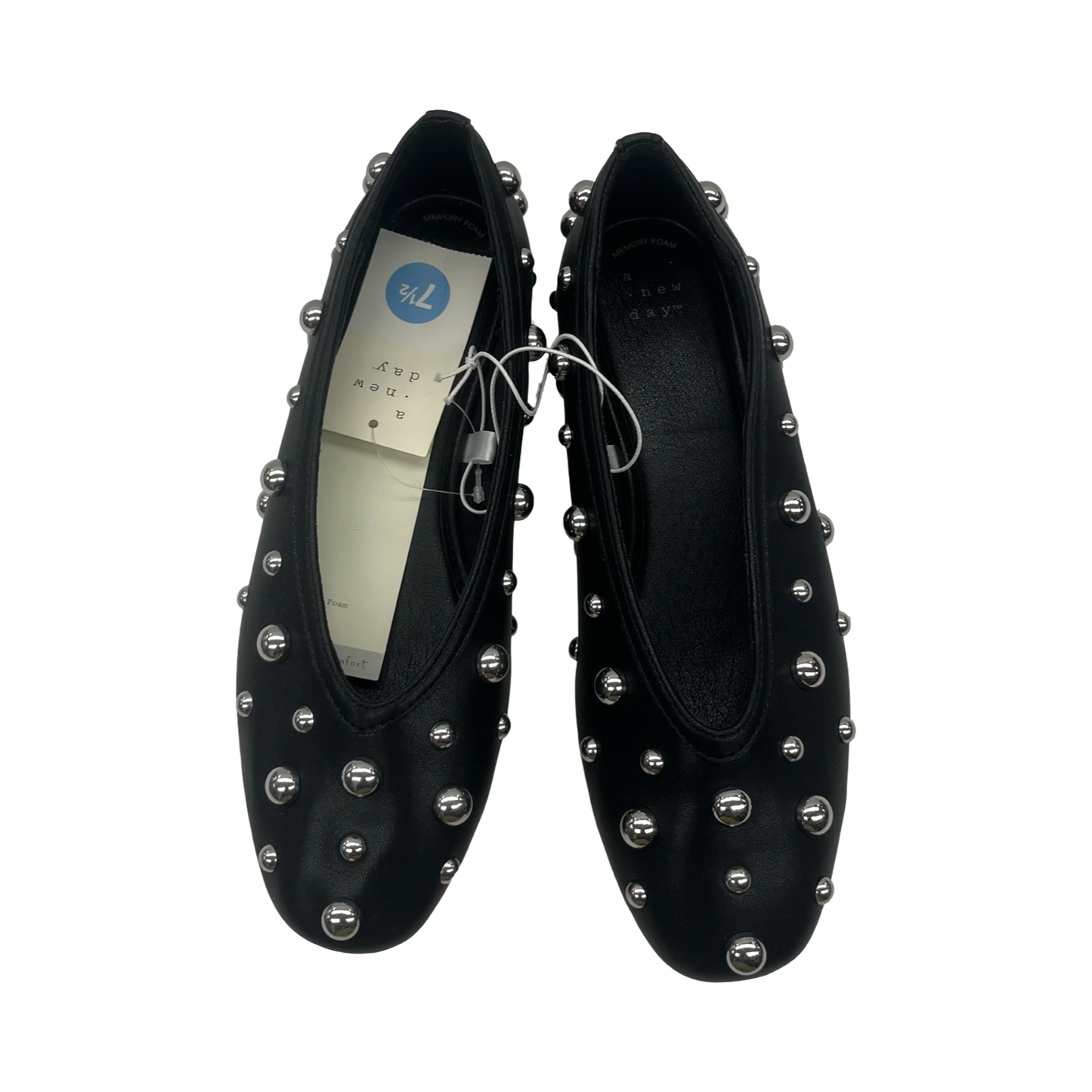 Shoes Flats By A New Day In Black, Size:7.5