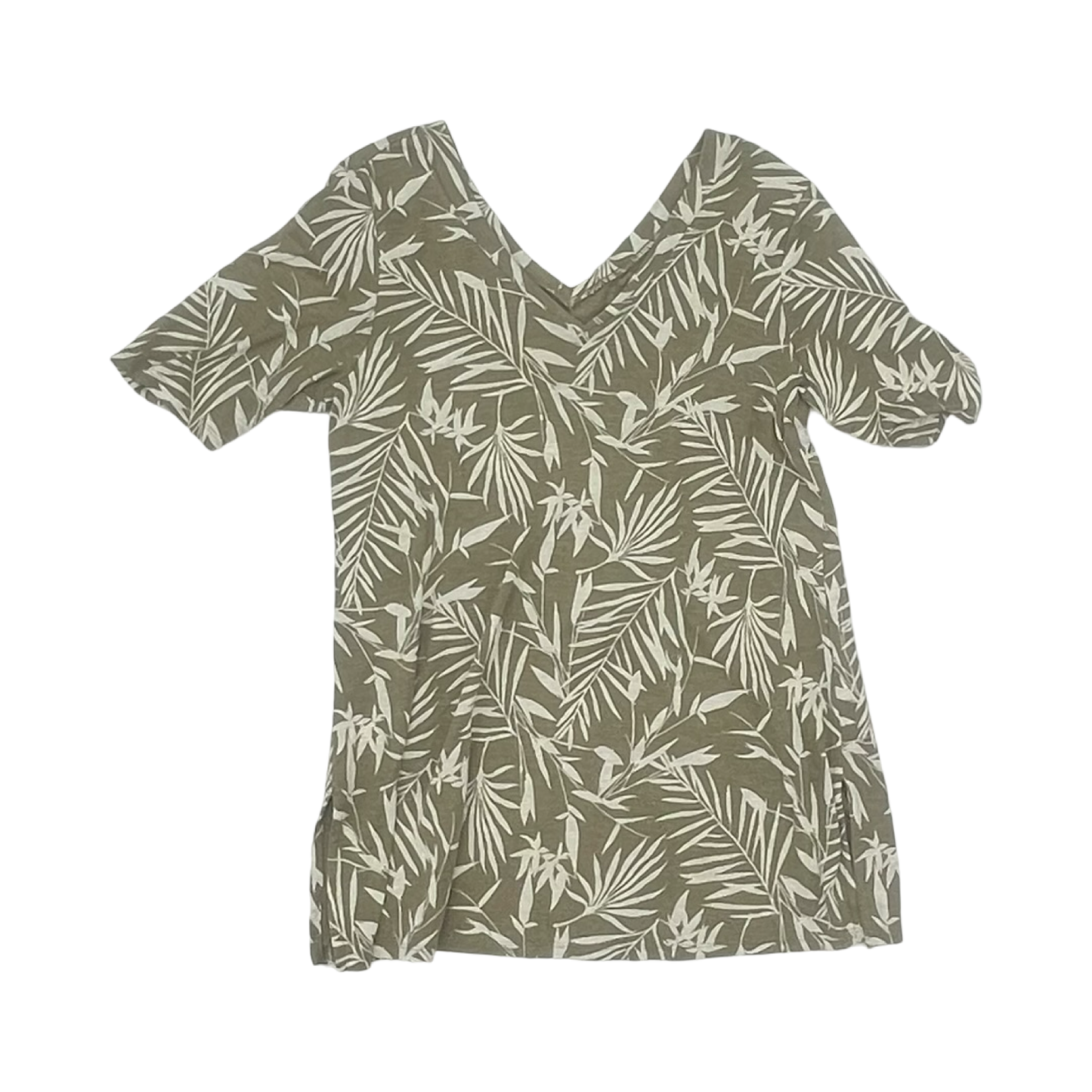 Top Ss By J. Jill In Green & White, Size:Sp